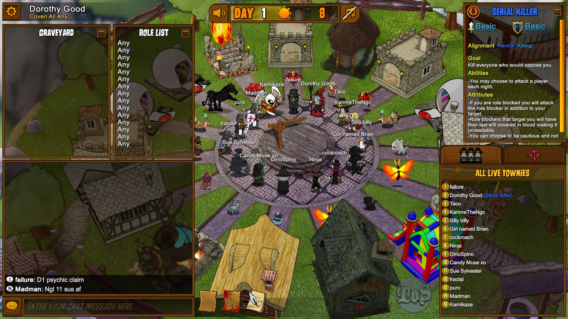 Screenshot for Town of Salem
