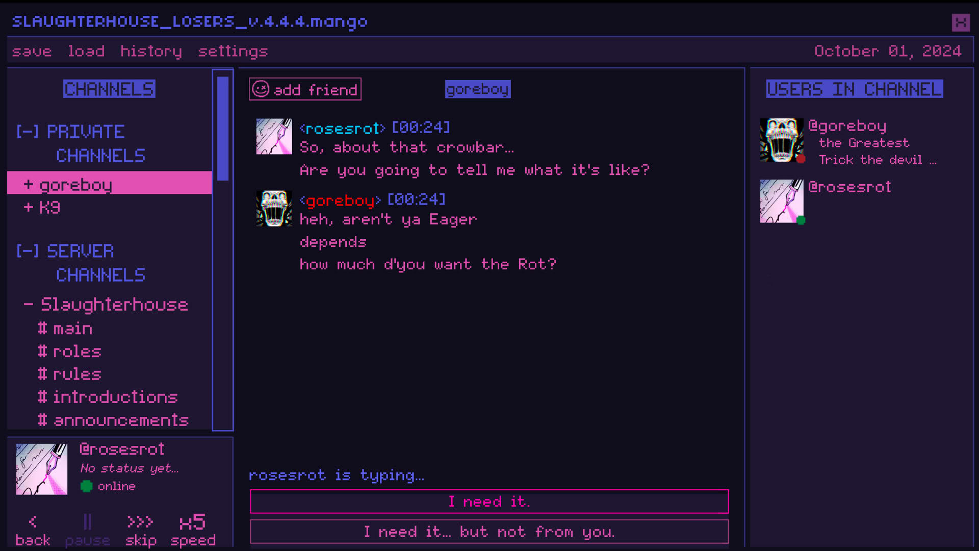 Screenshot for Killer Chat!: Original Edition