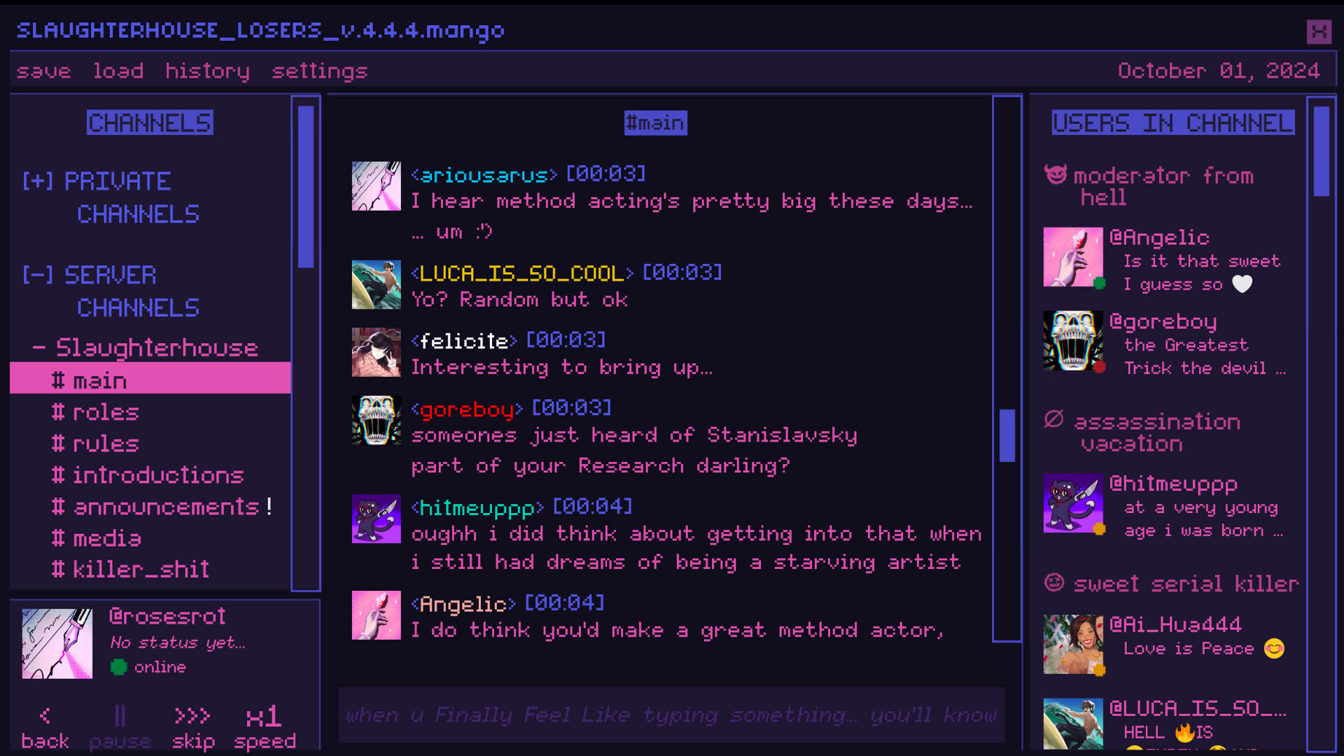 Screenshot for Killer Chat!: Original Edition