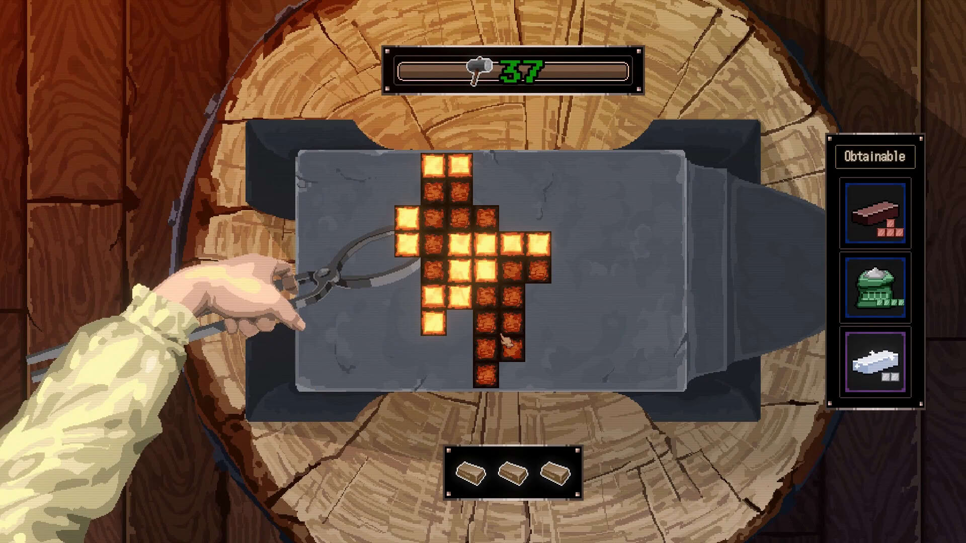 Screenshot for Tokatonton: One-Armed Blacksmith