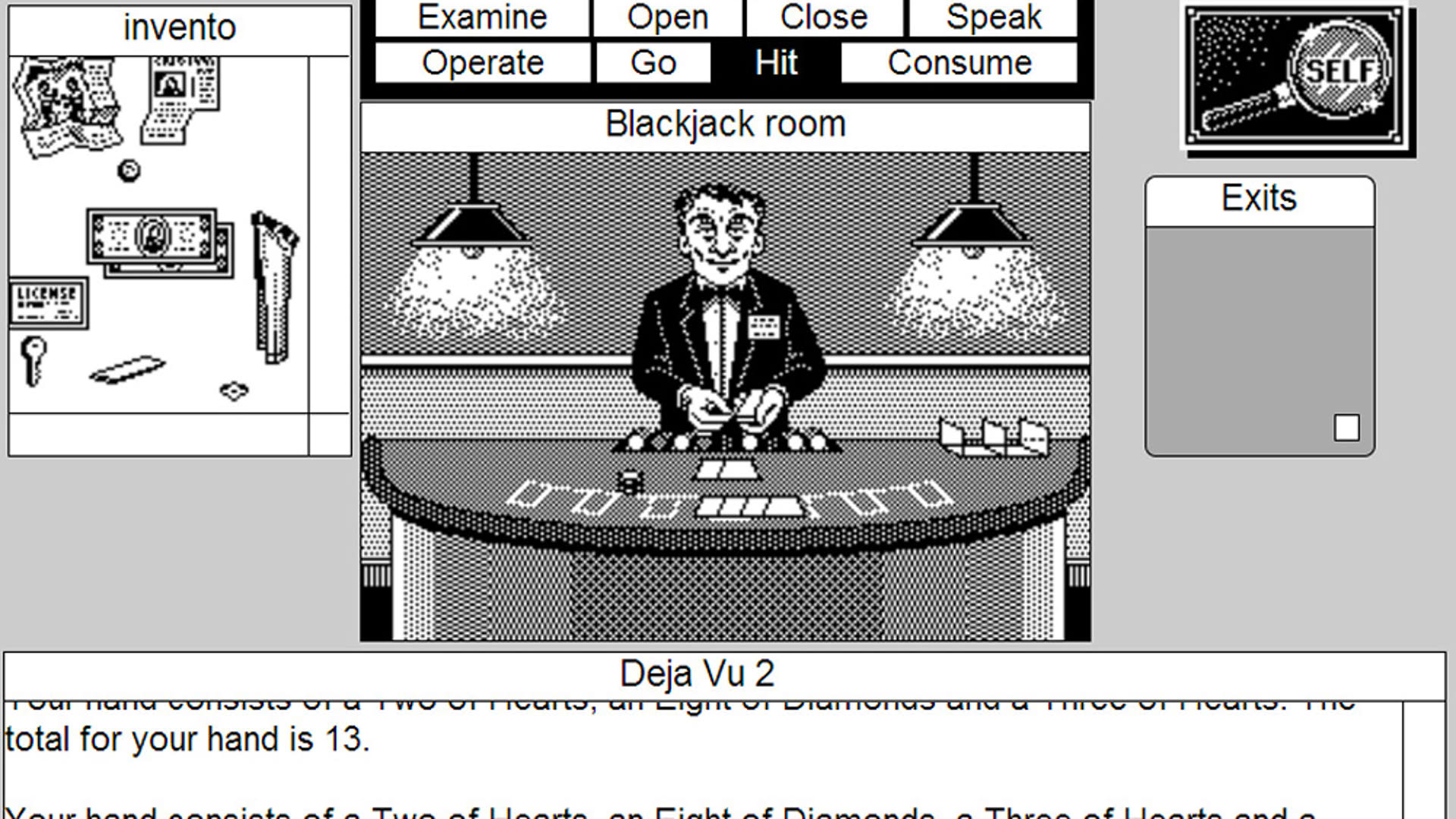 Screenshot for Deja Vu II: MacVenture Series