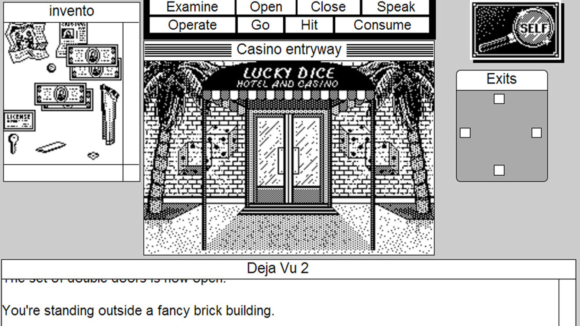 Screenshot for Deja Vu II: MacVenture Series
