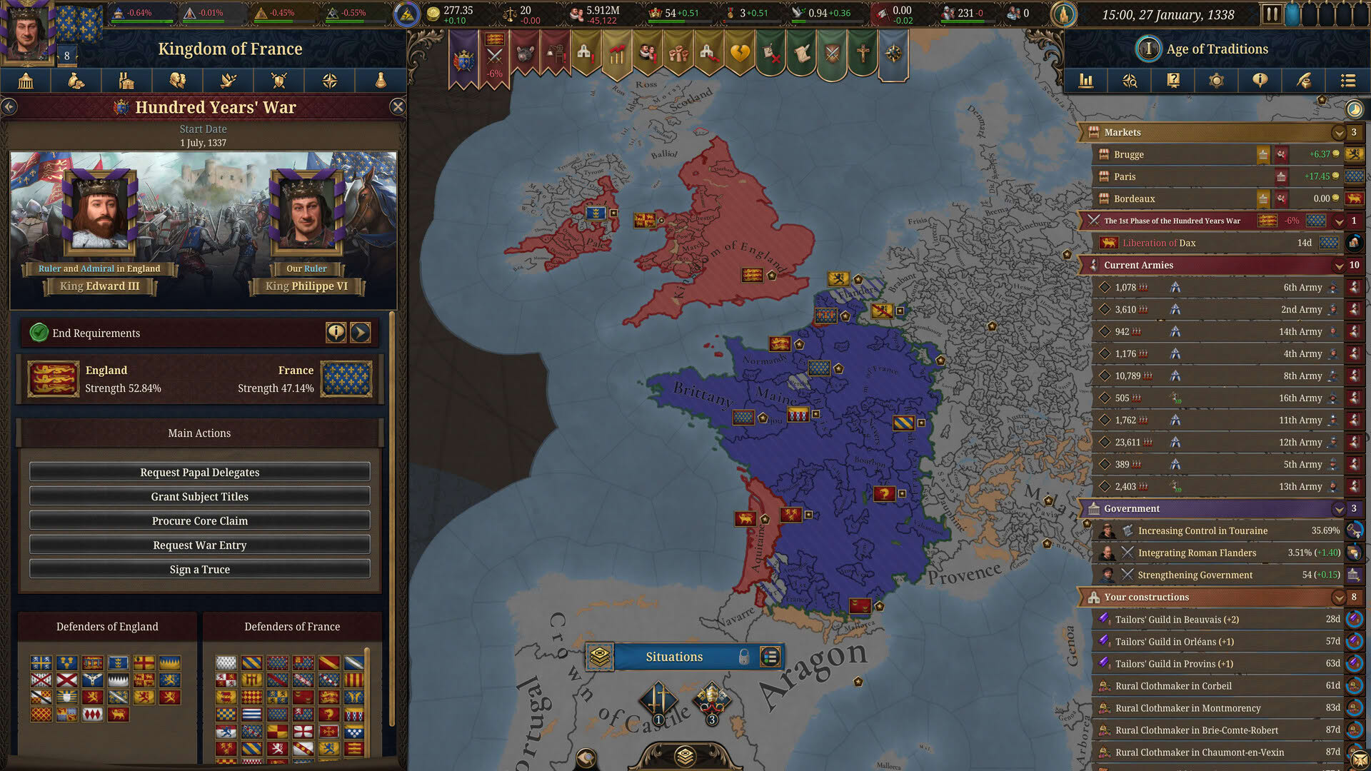 Screenshot for Europa Universalis V