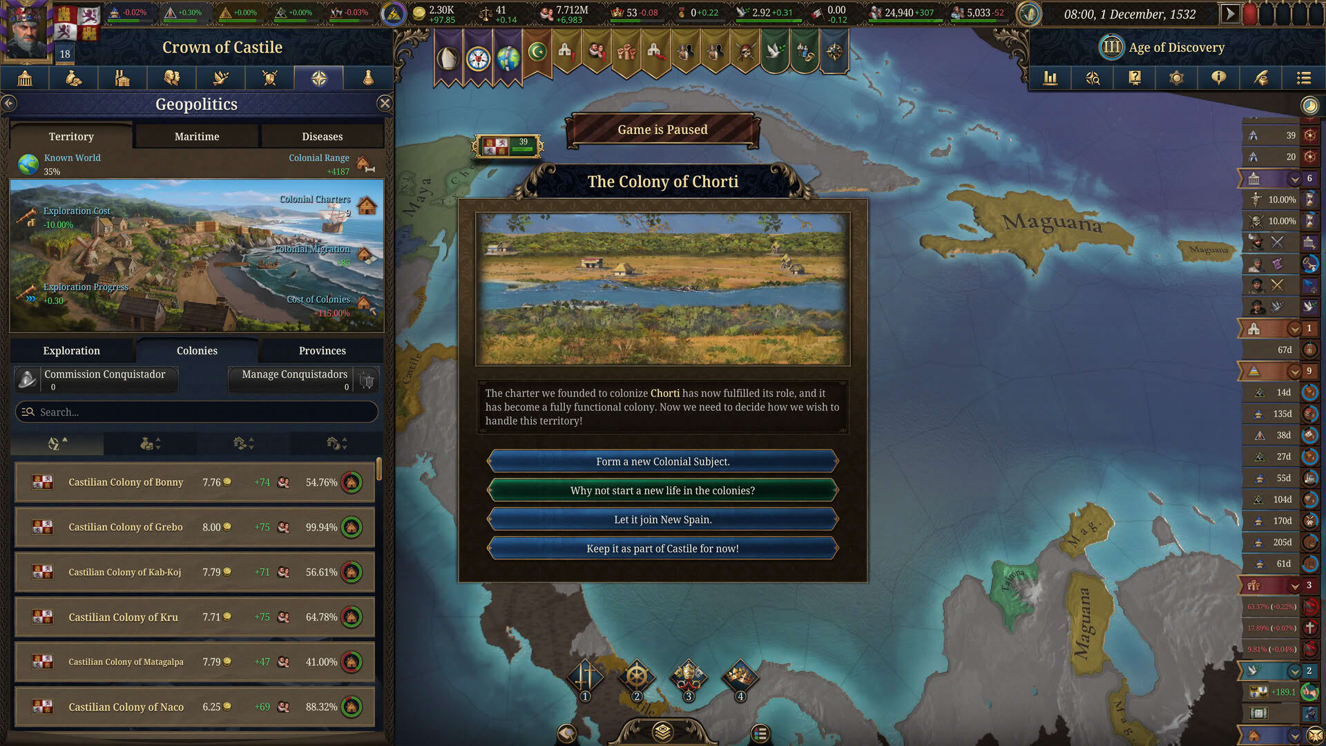 Screenshot for Europa Universalis V