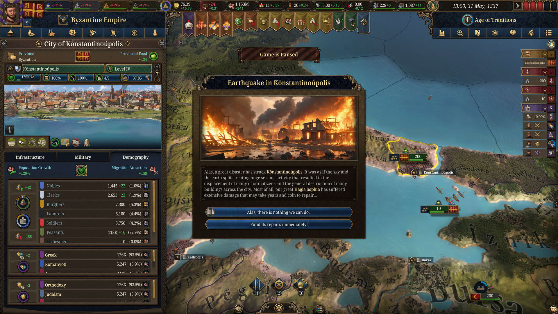 Screenshot for Europa Universalis V
