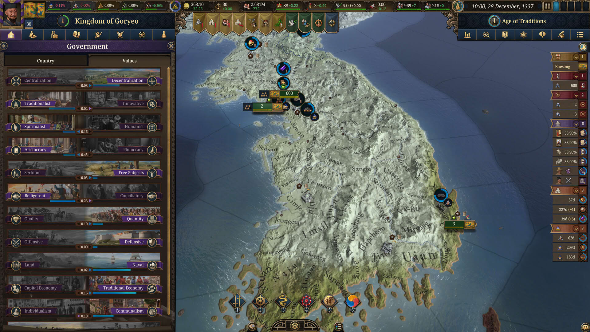 Screenshot for Europa Universalis V