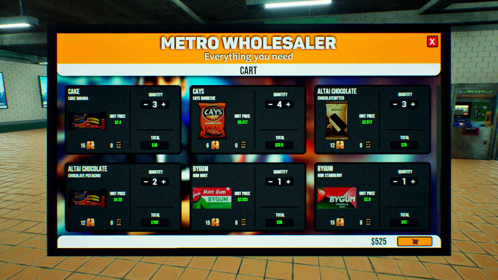 Screenshot for Metro Mini Market Simulator