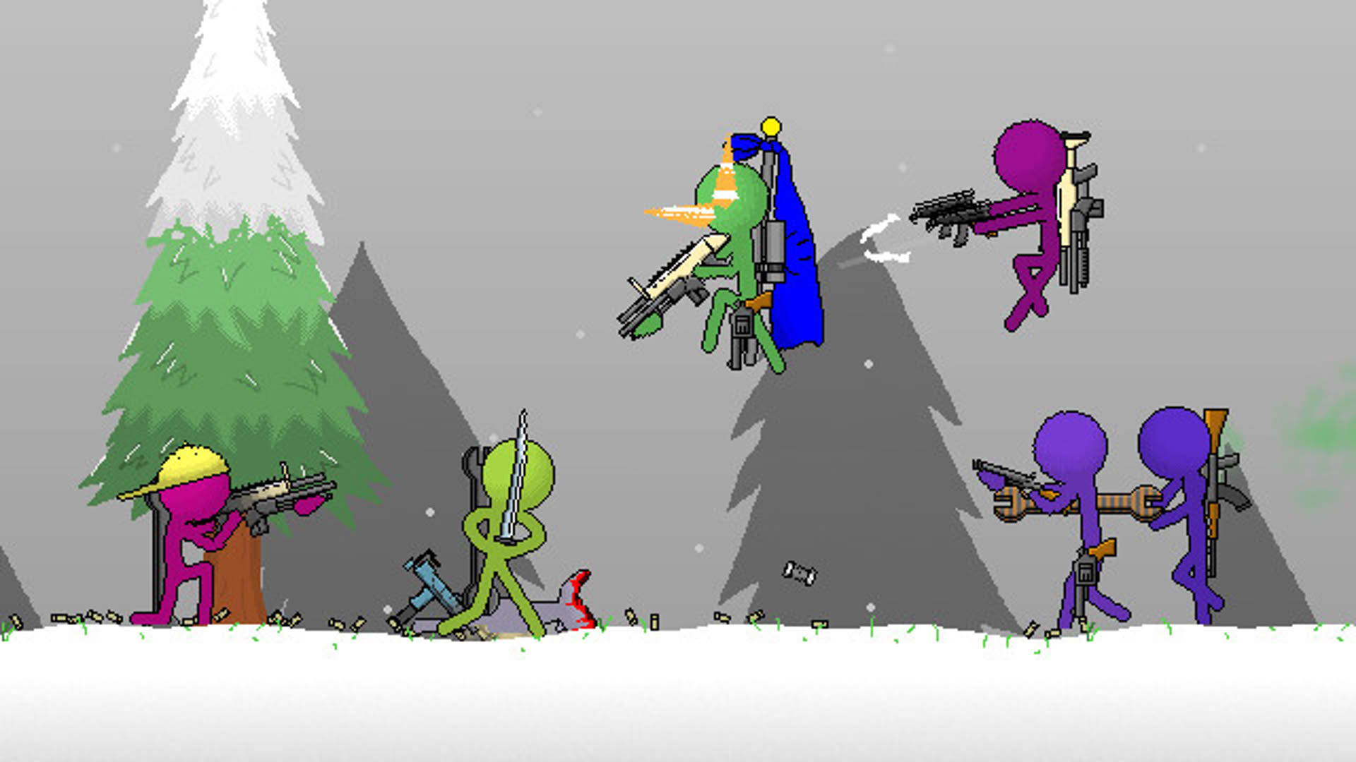 Screenshot for Boring Man: Online Tactical Stickman Combat