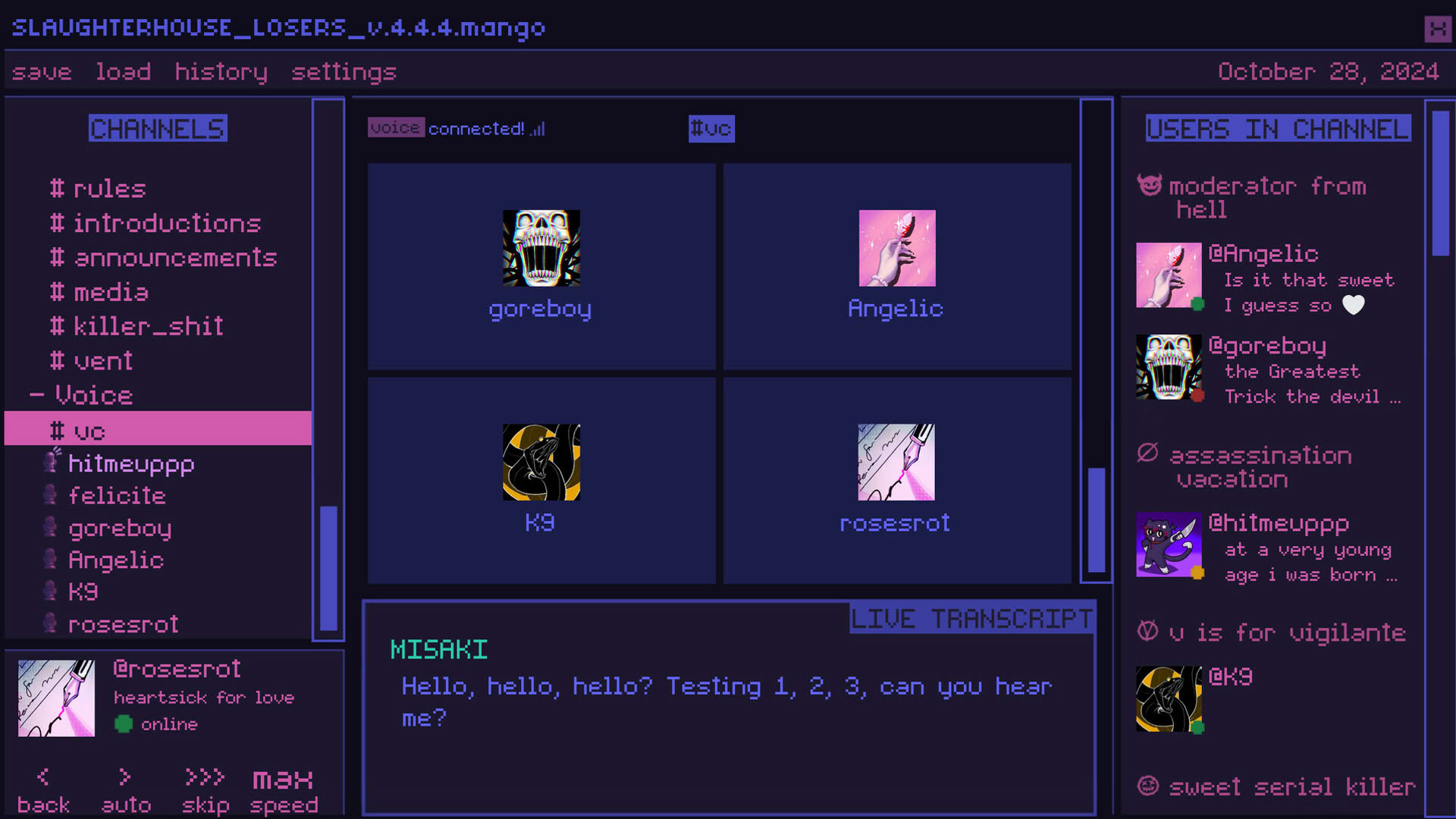 Screenshot for Killer Chat!: Original Edition