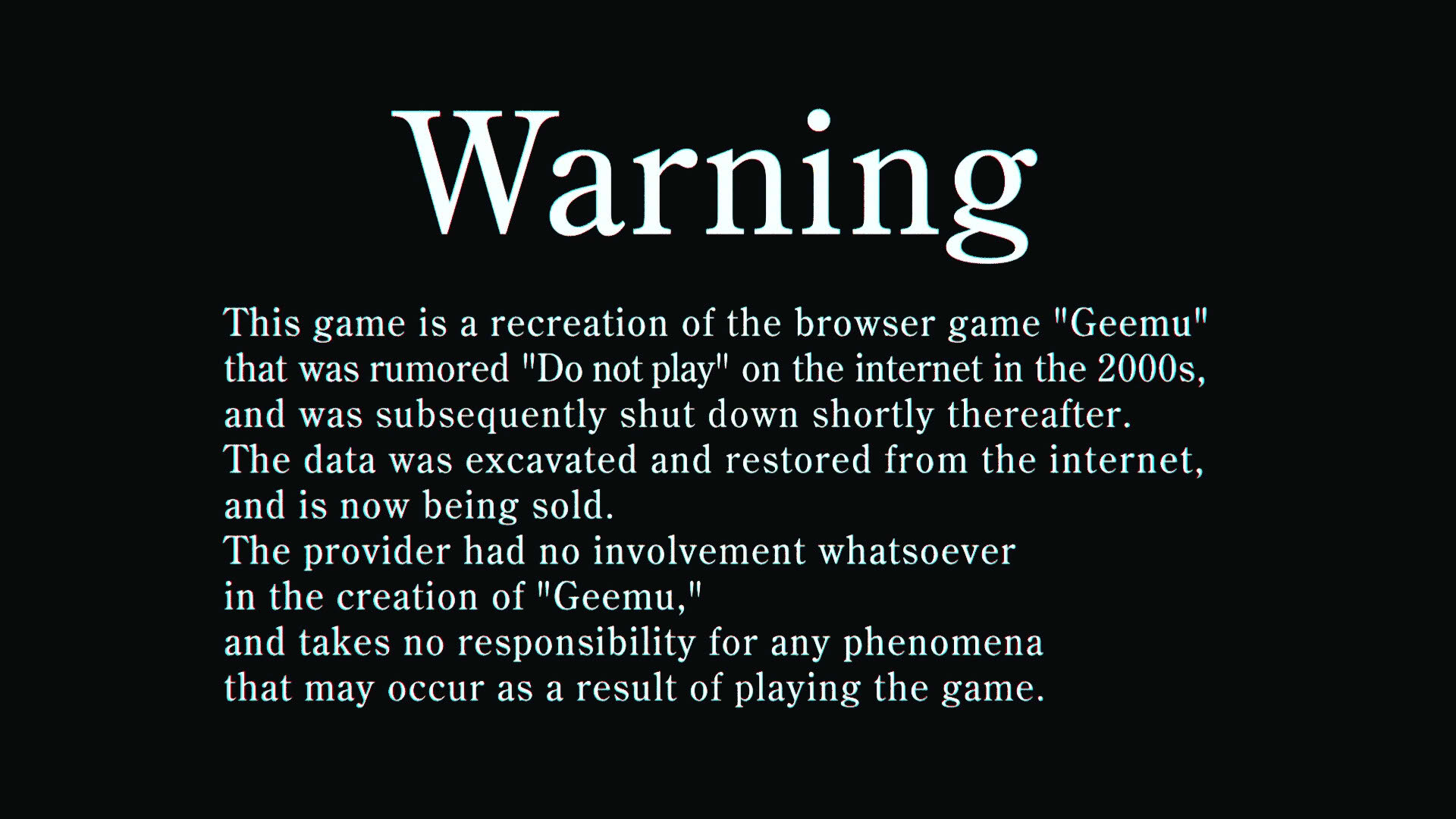 Screenshot for Do Not Play