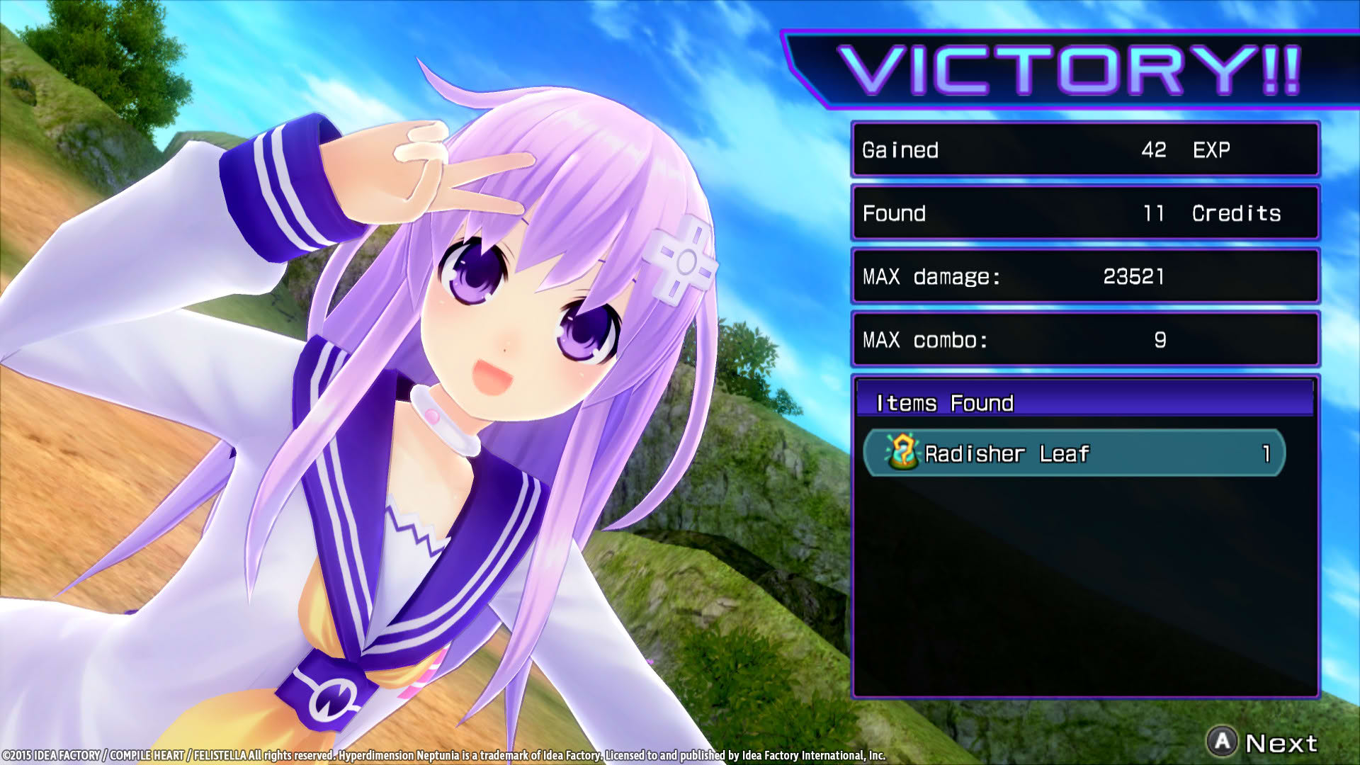 Screenshot for Hyperdimension Neptunia Re;Birth2: Sisters Generation
