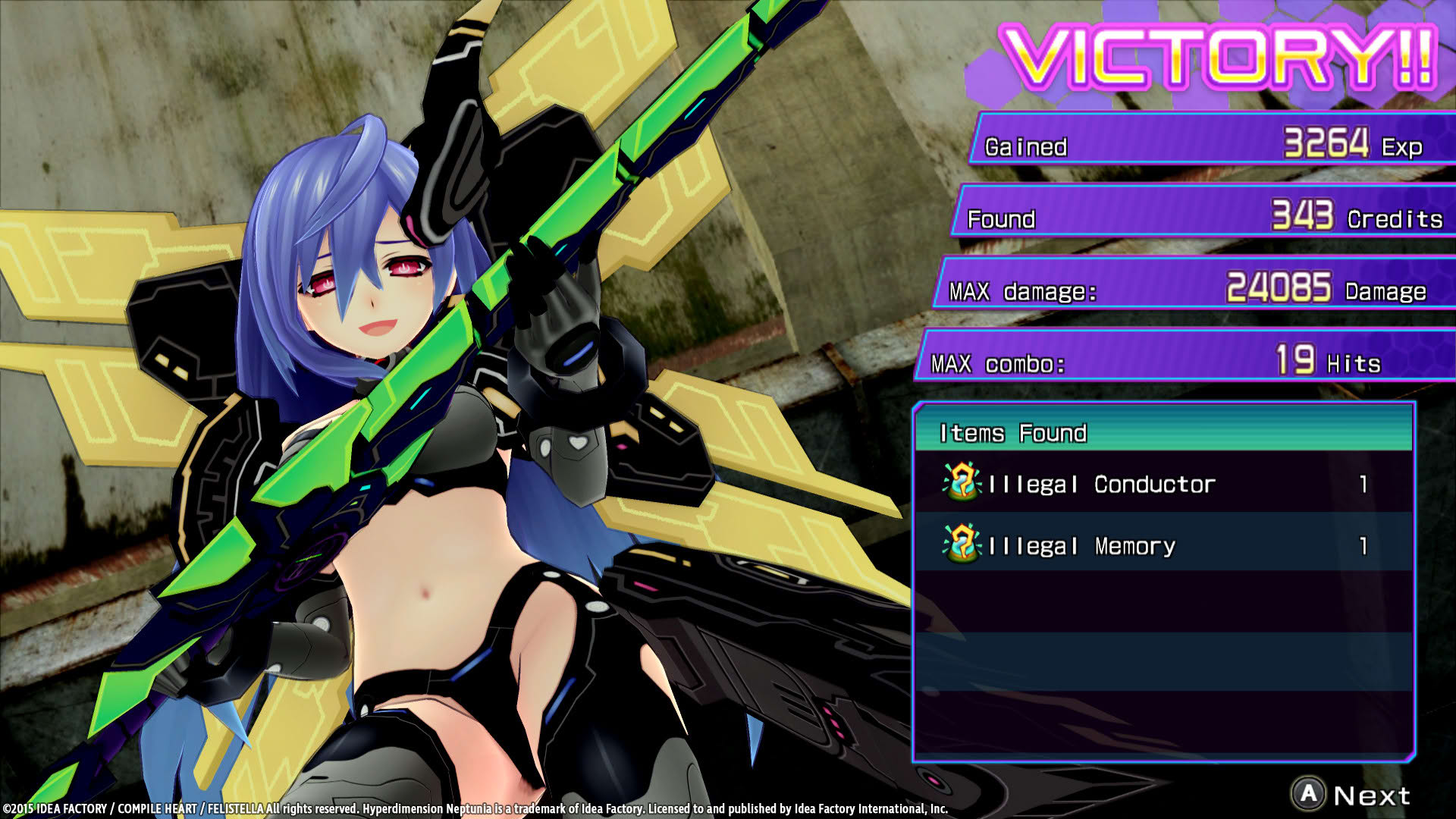 Screenshot for Hyperdimension Neptunia Re;Birth3: V Generation