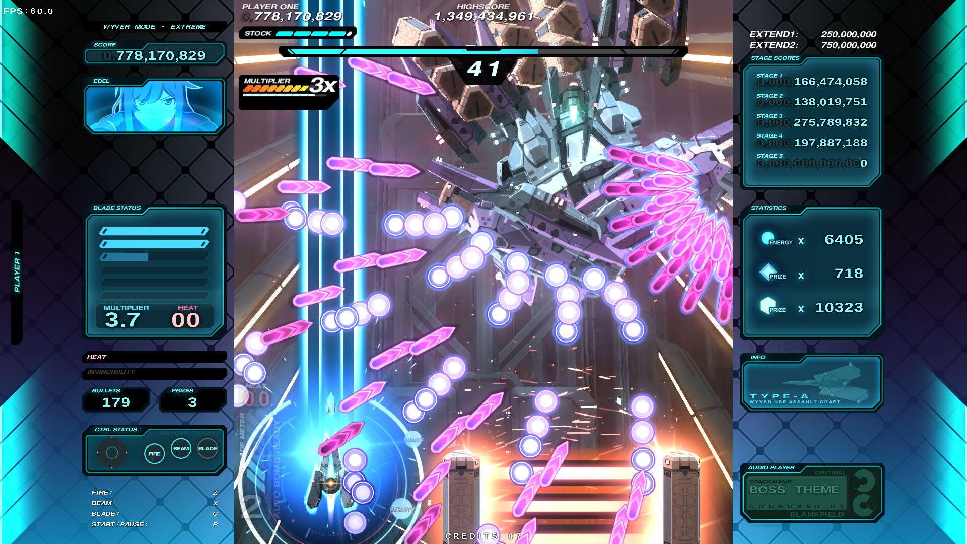 Screenshot for Danmaku Unlimited 4 Wyver Ultra