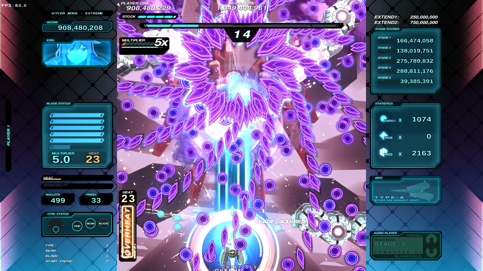 Screenshot for Danmaku Unlimited 4 Wyver Ultra