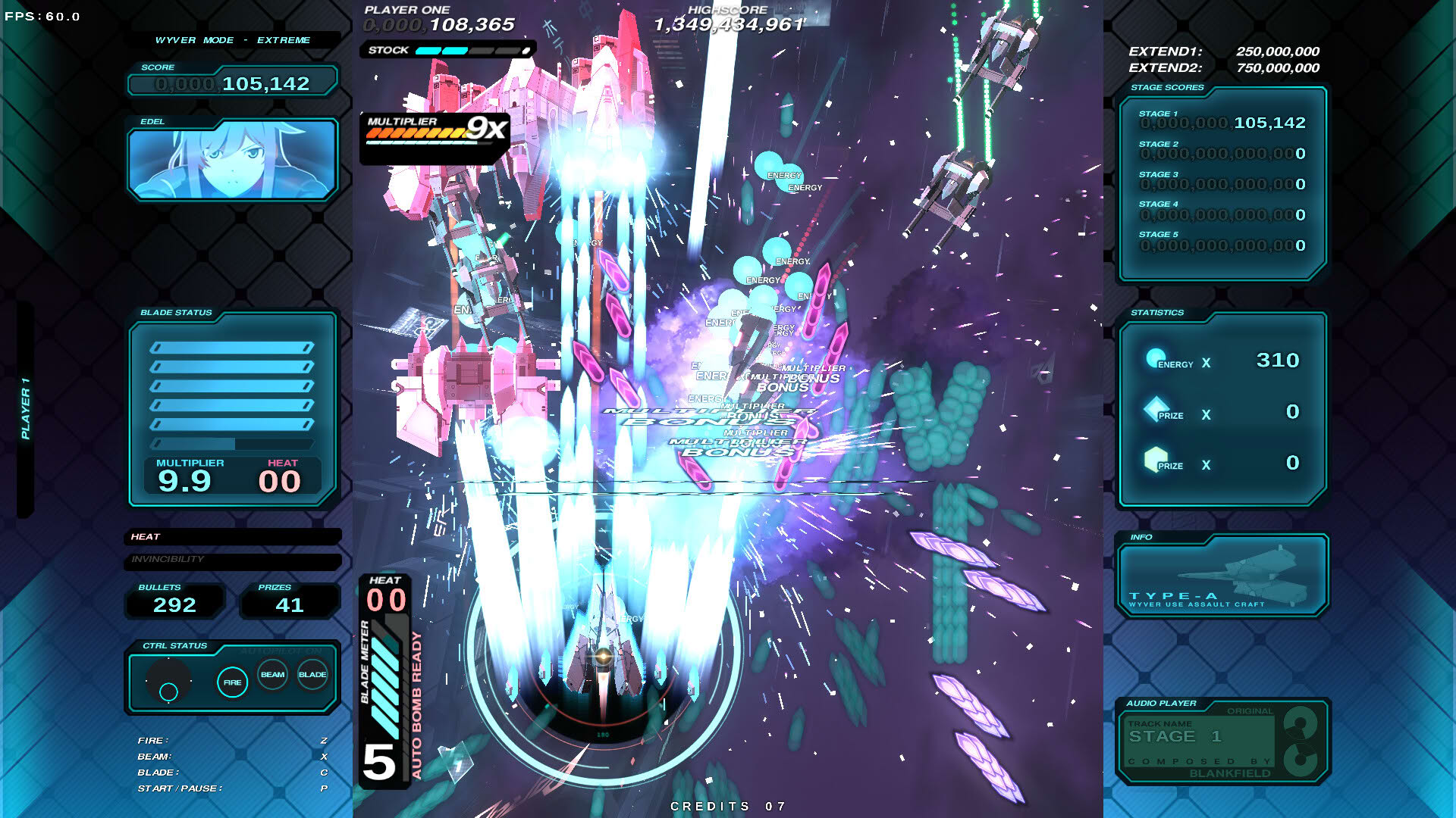Screenshot for Danmaku Unlimited 4 Wyver Ultra