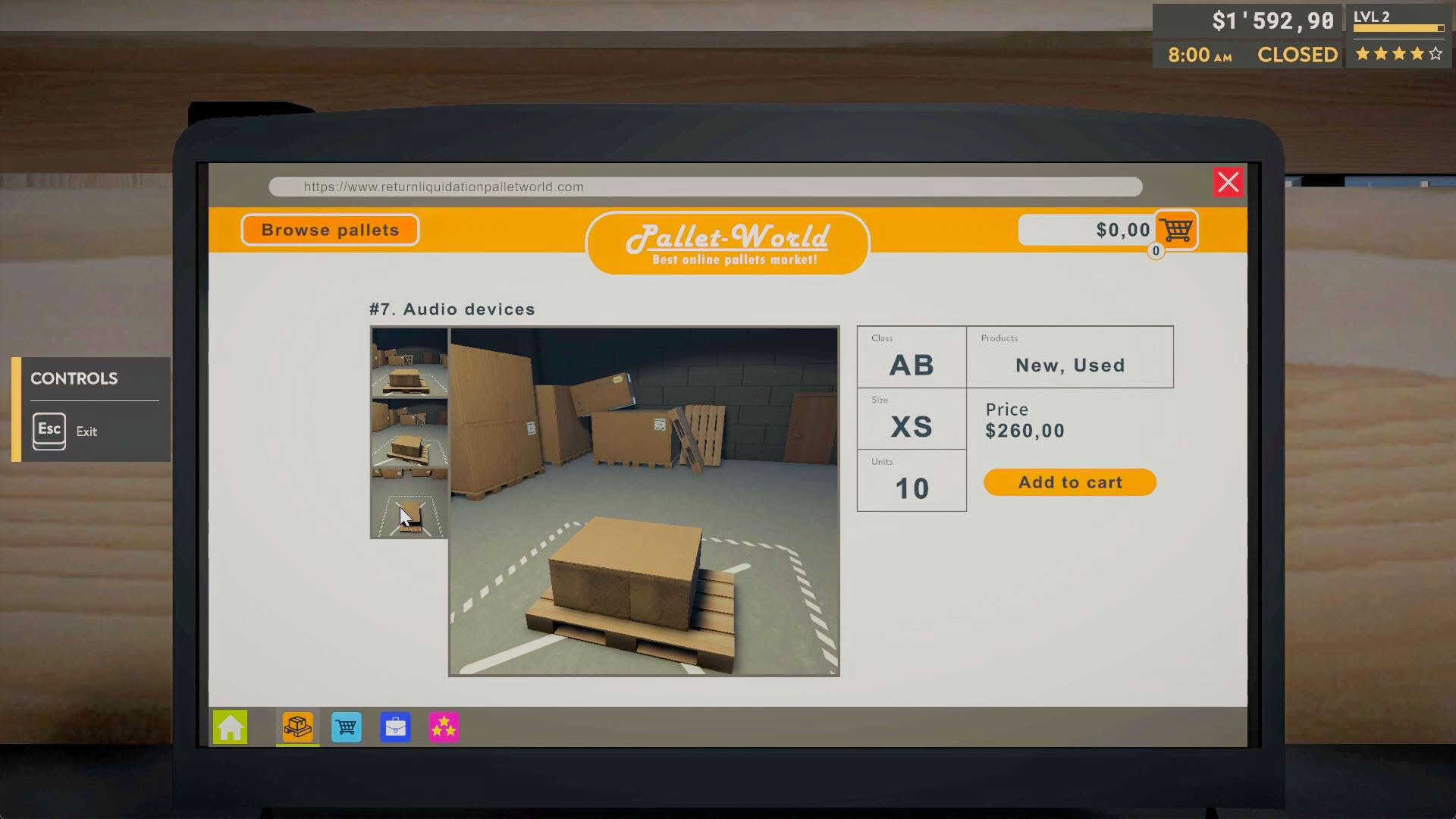 Screenshot for Returns Outlet Simulator