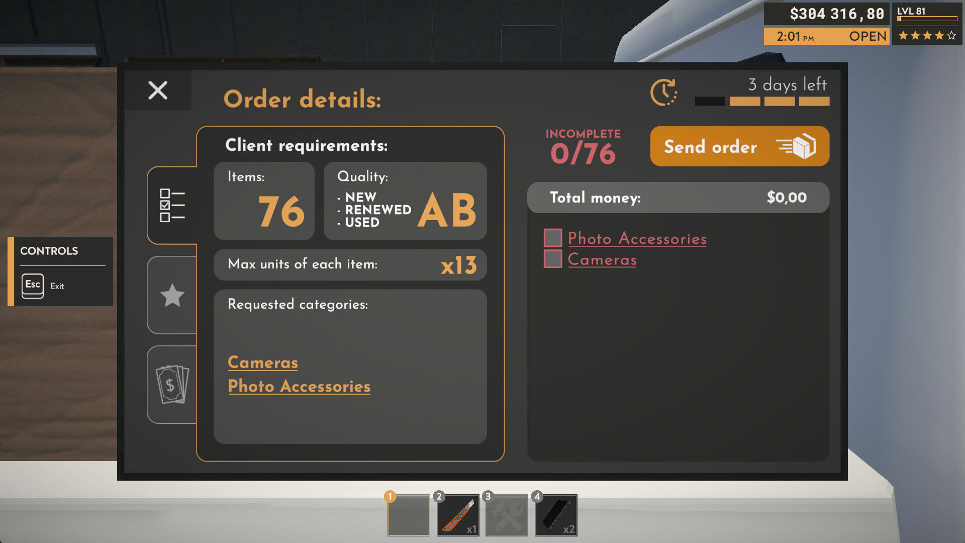 Screenshot for Returns Outlet Simulator