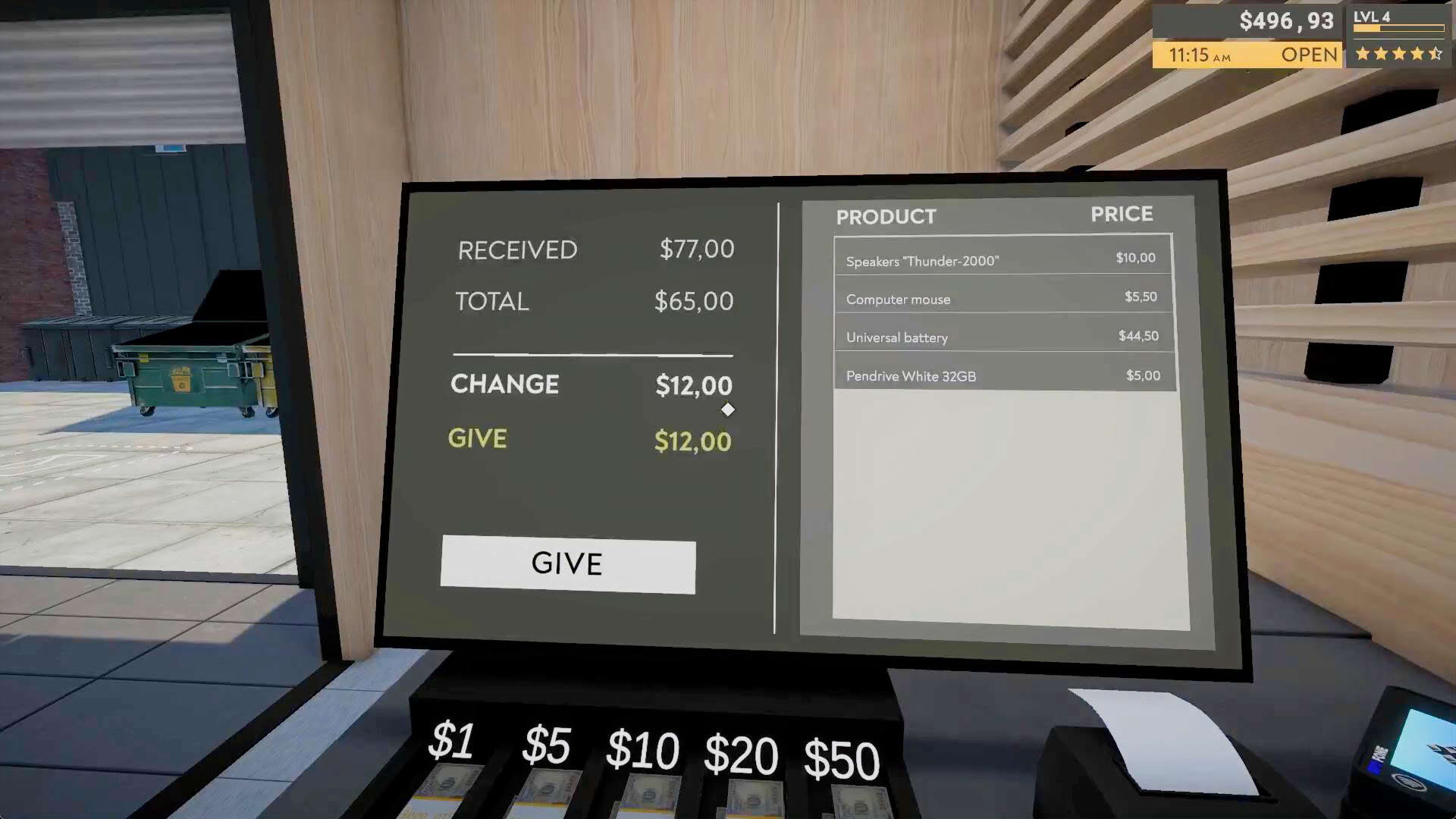 Screenshot for Returns Outlet Simulator