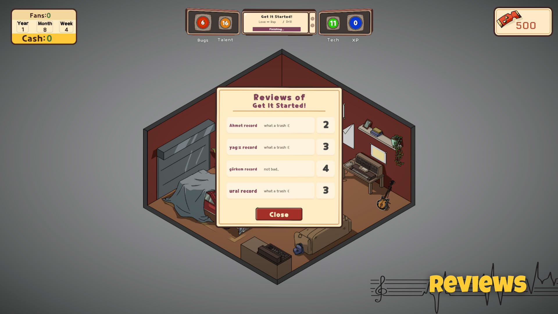 Screenshot for Music Producer Tycoon