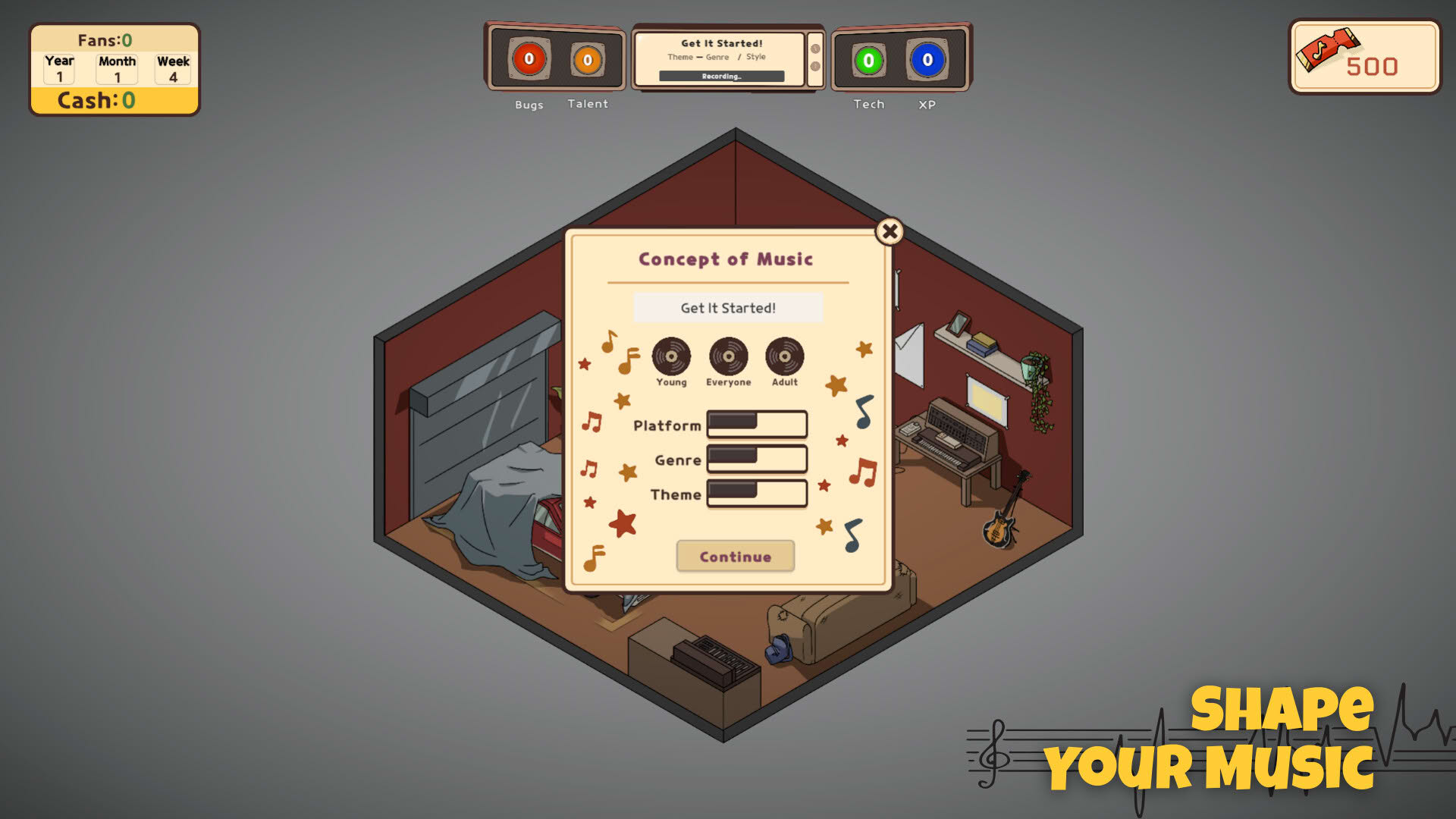 Screenshot for Music Producer Tycoon