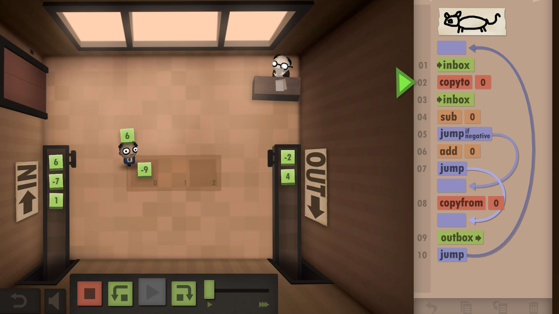 Screenshot for Human Resource Machine
