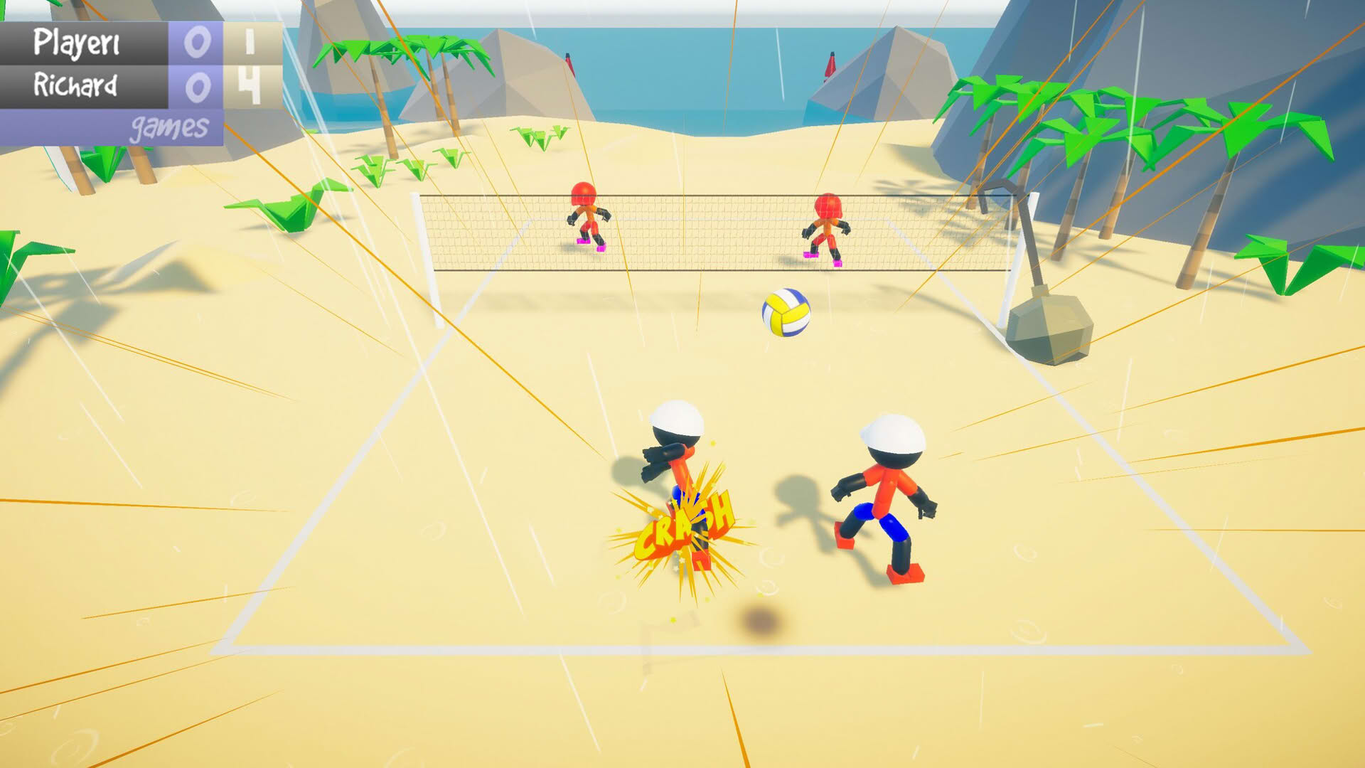 Screenshot for Stickman Beach Volleyball Deluxe