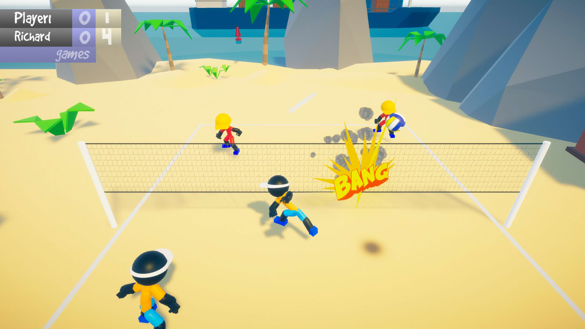 Screenshot for Stickman Beach Volleyball Deluxe