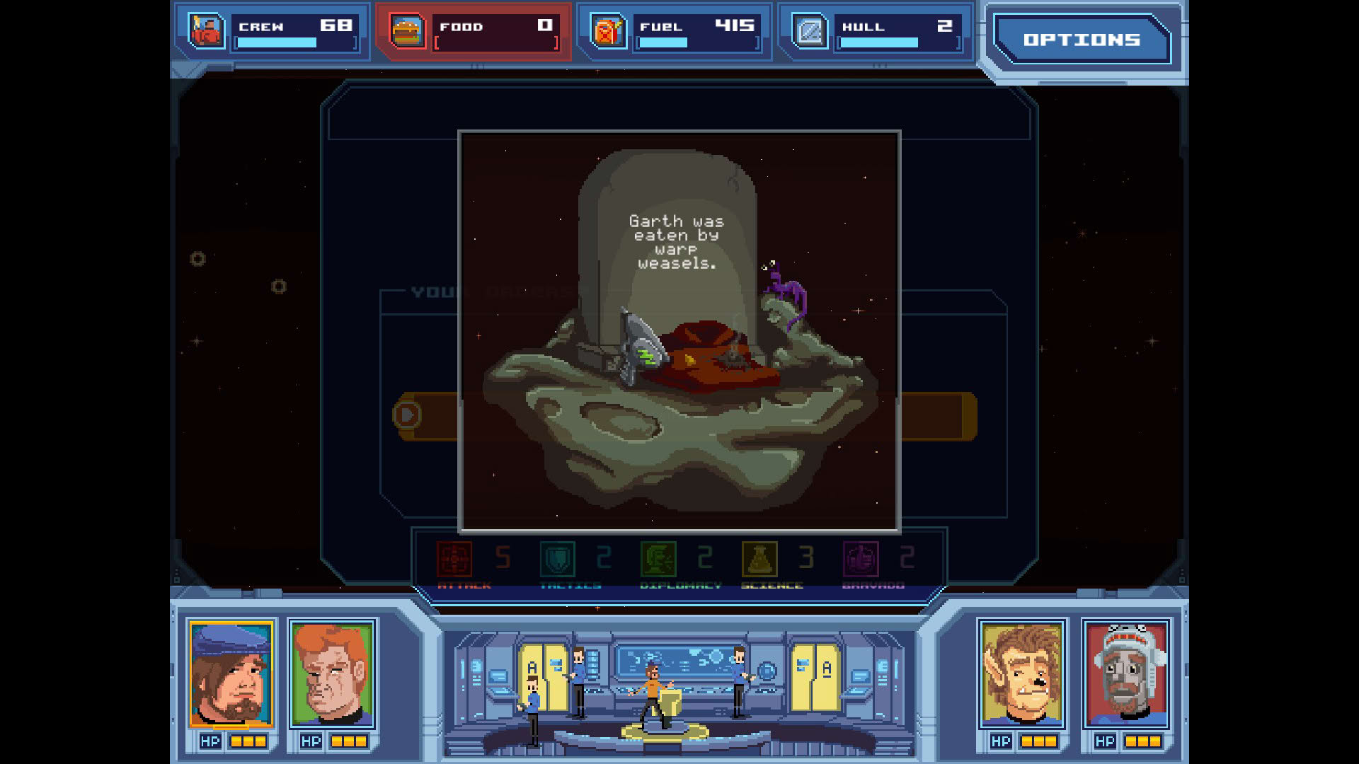 Screenshot for Orion Trail