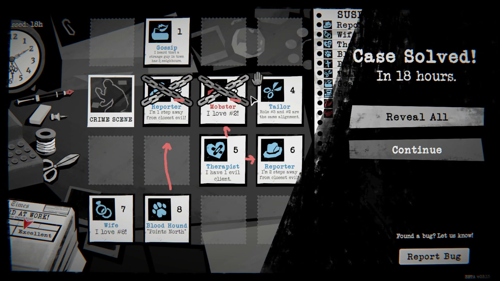 Screenshot for Dupery: A Game of Solo Deduction