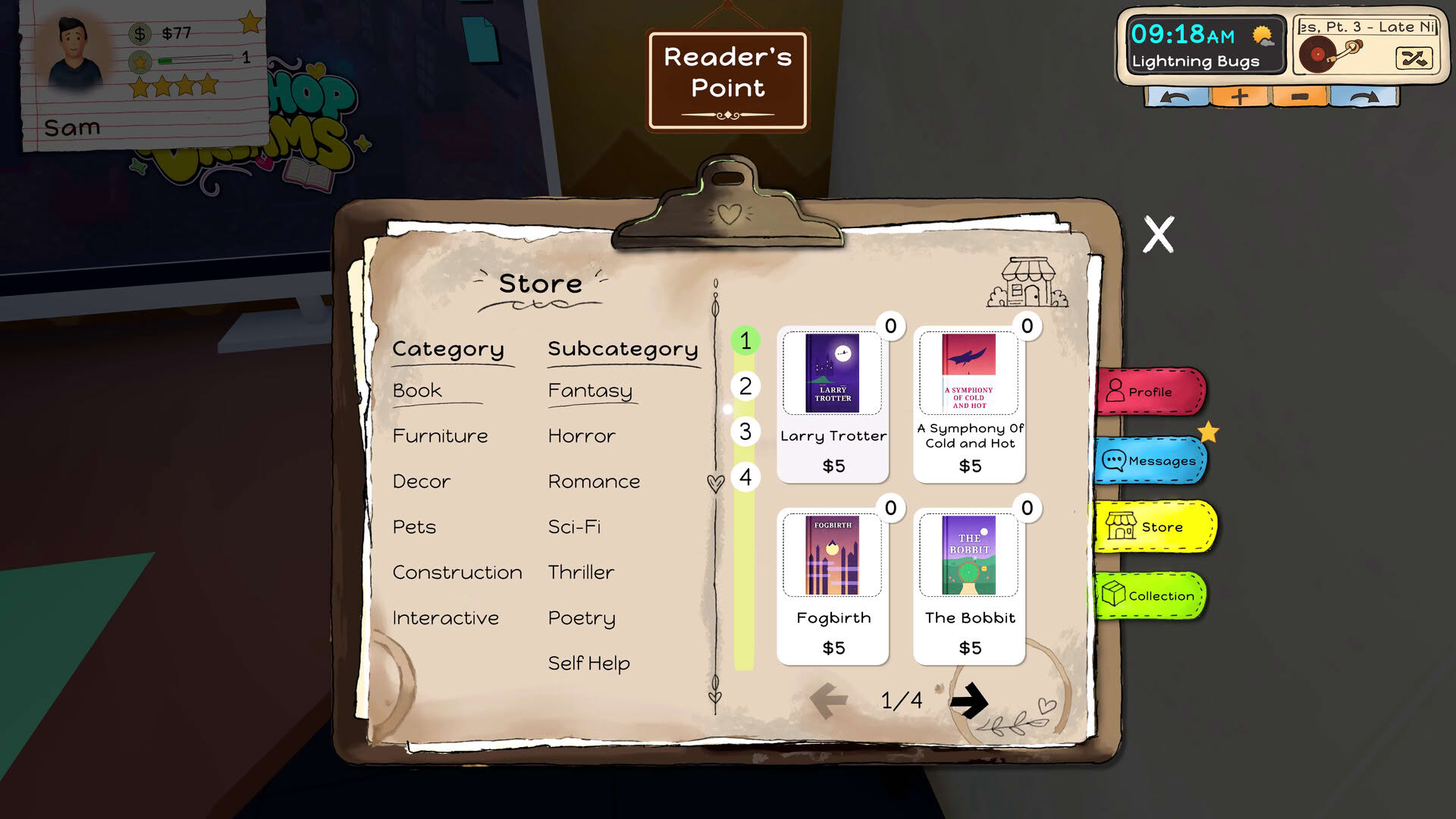 Screenshot for My Bookshop Dreams