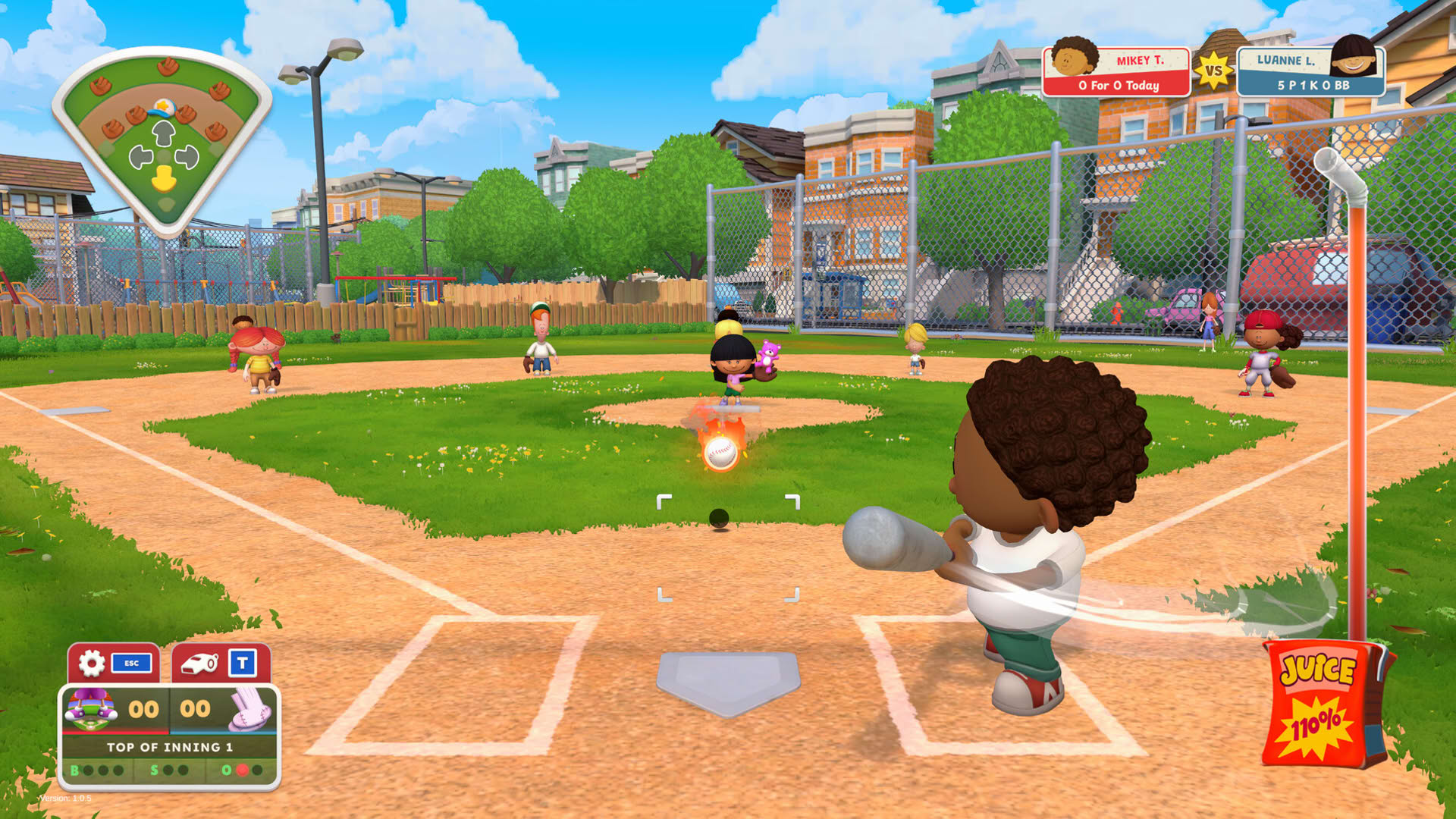 Screenshot for Backyard Baseball