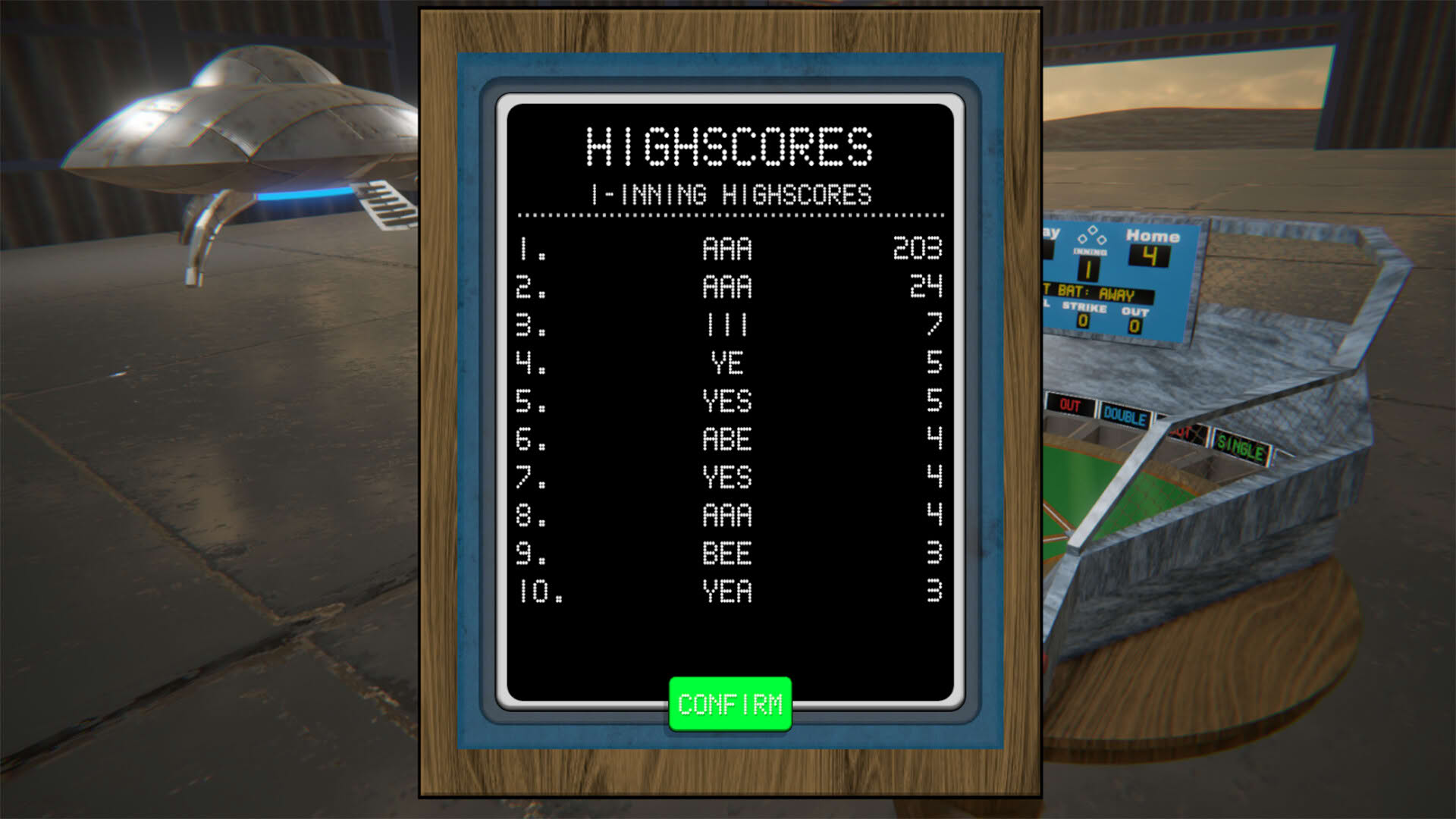 Screenshot for Tabletop Baseball