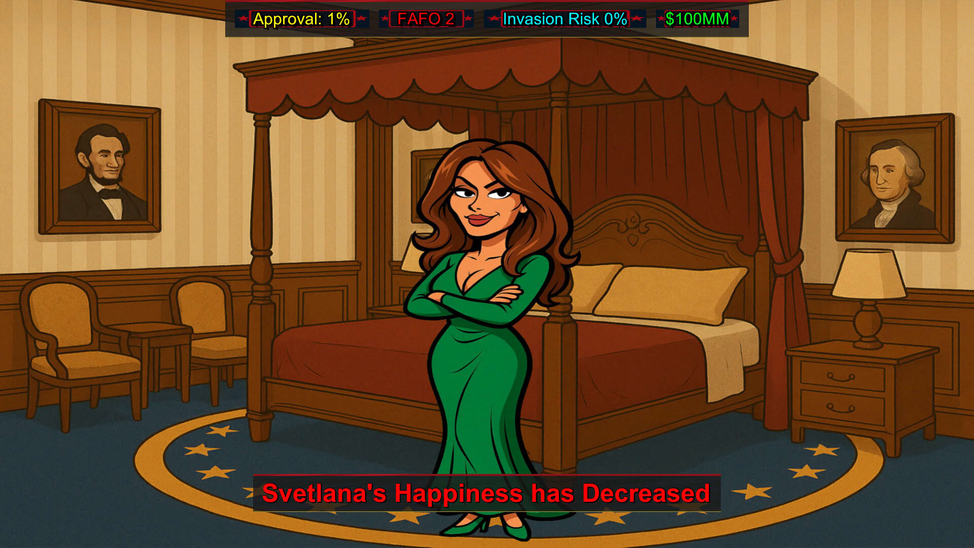 Screenshot for FAFO Executive Order Simulator