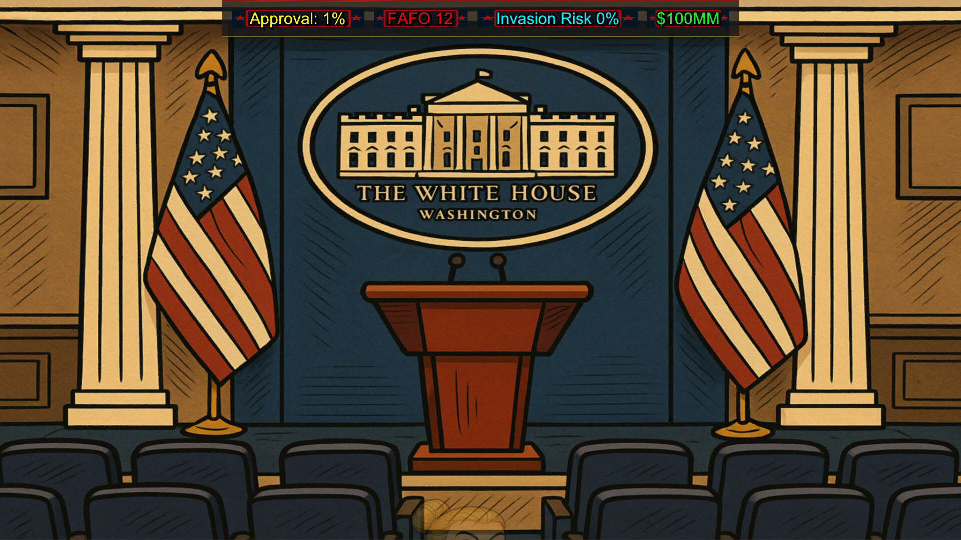 Screenshot for FAFO Executive Order Simulator