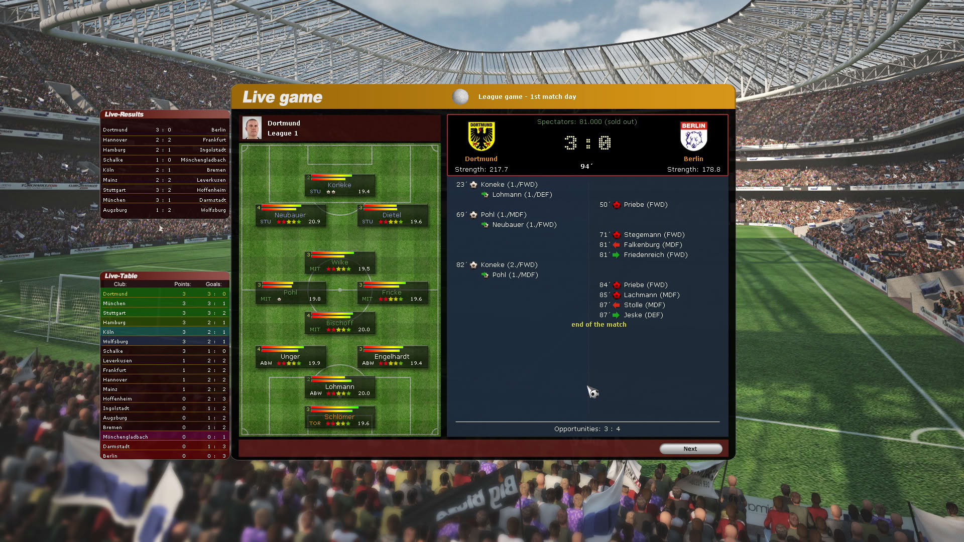 Screenshot for Club Manager 2016