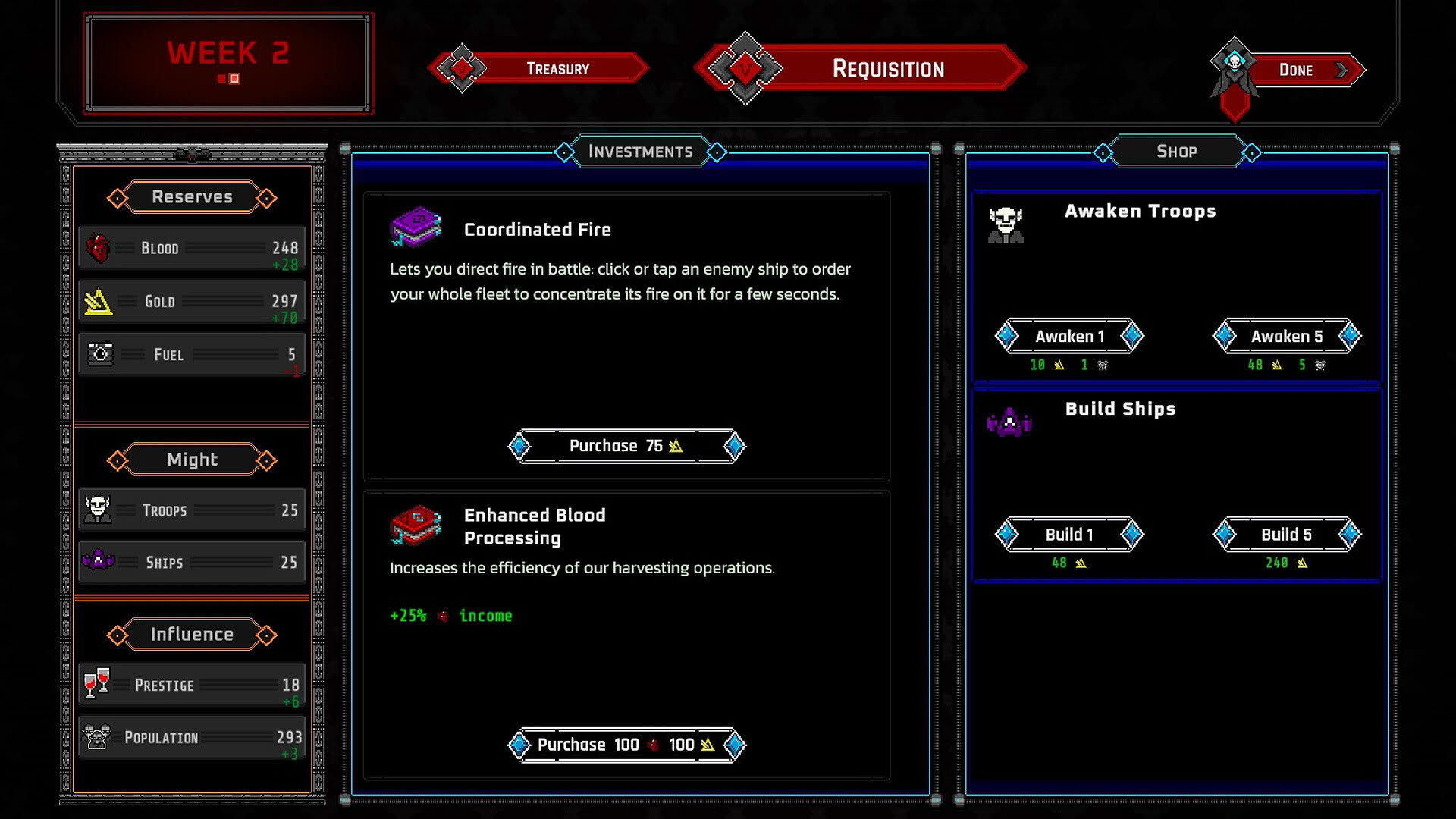 Screenshot for Vampolitics: Vassals of the Void