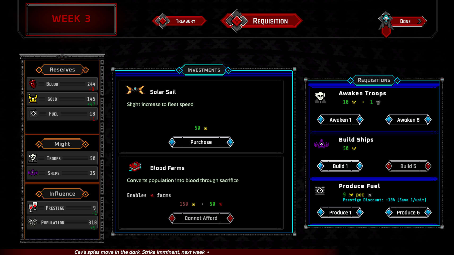Screenshot for Vampolitics: Vassals of the Void