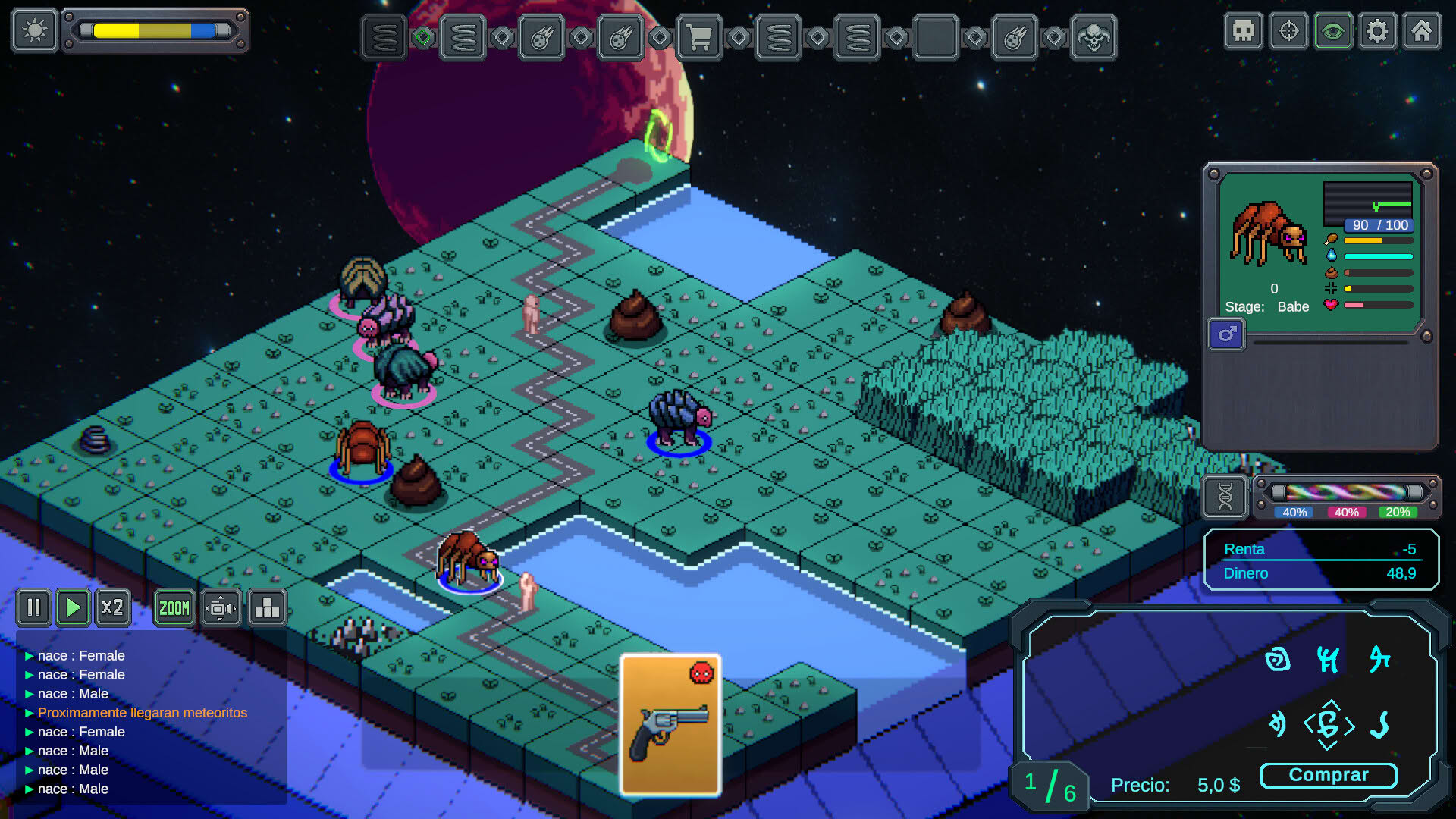 Screenshot for Space Evolver