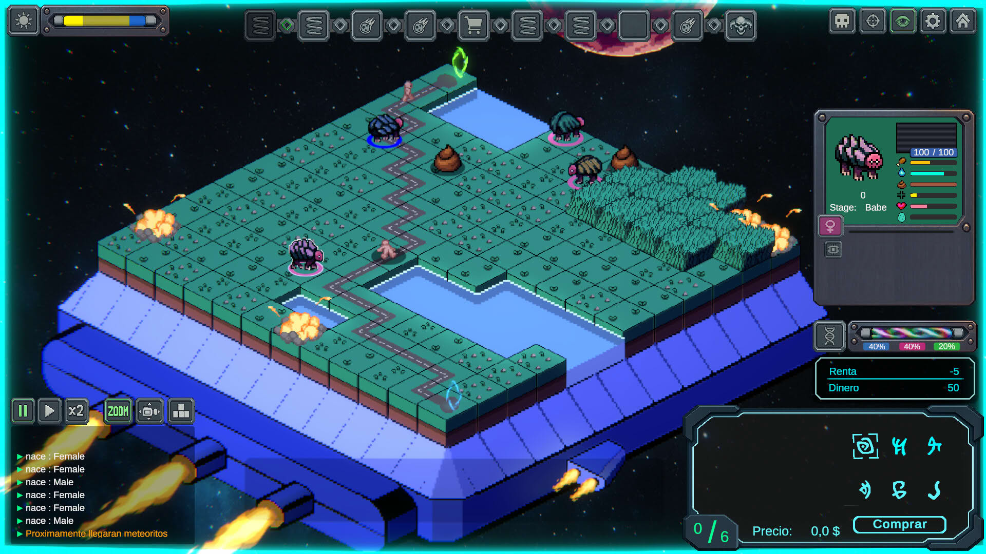 Screenshot for Space Evolver