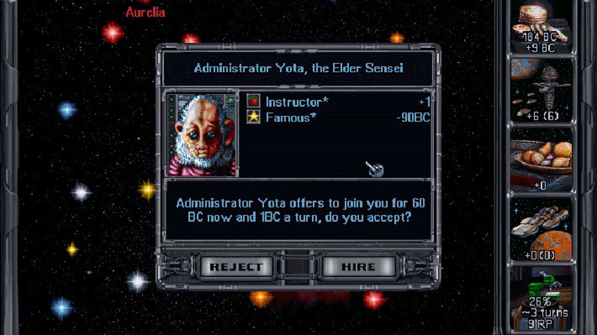 Screenshot for Master of Orion
