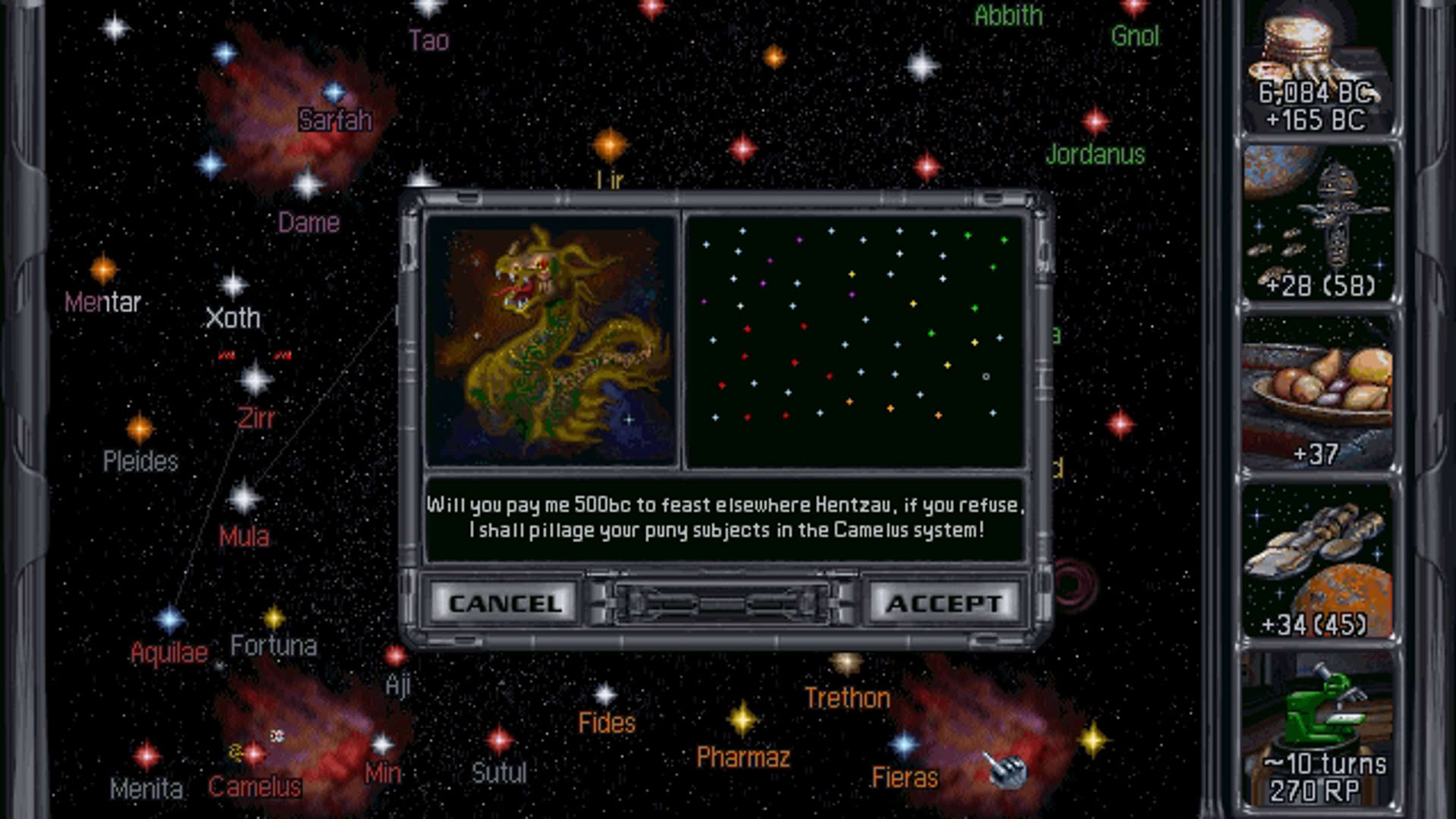 Screenshot for Master of Orion II: Battle at Antares