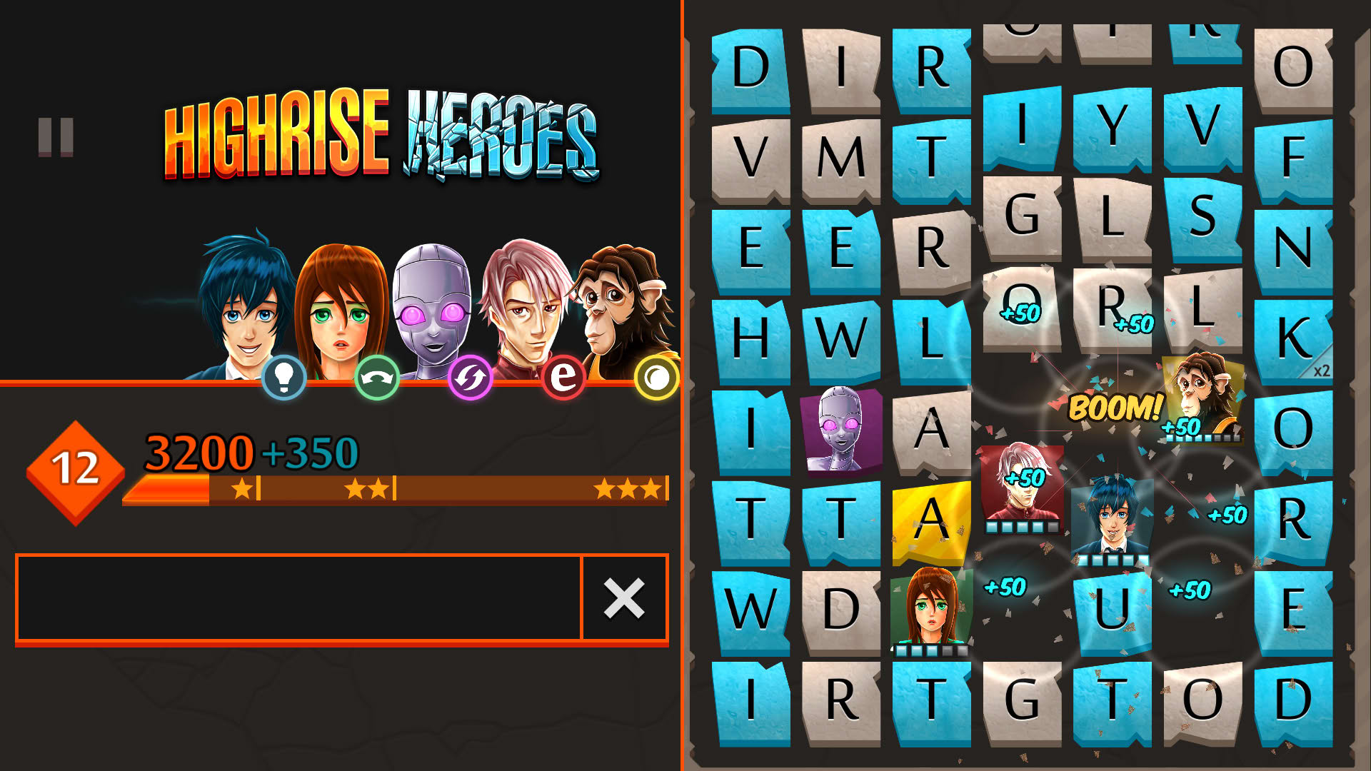 Screenshot for Highrise Heroes: Word Challenge