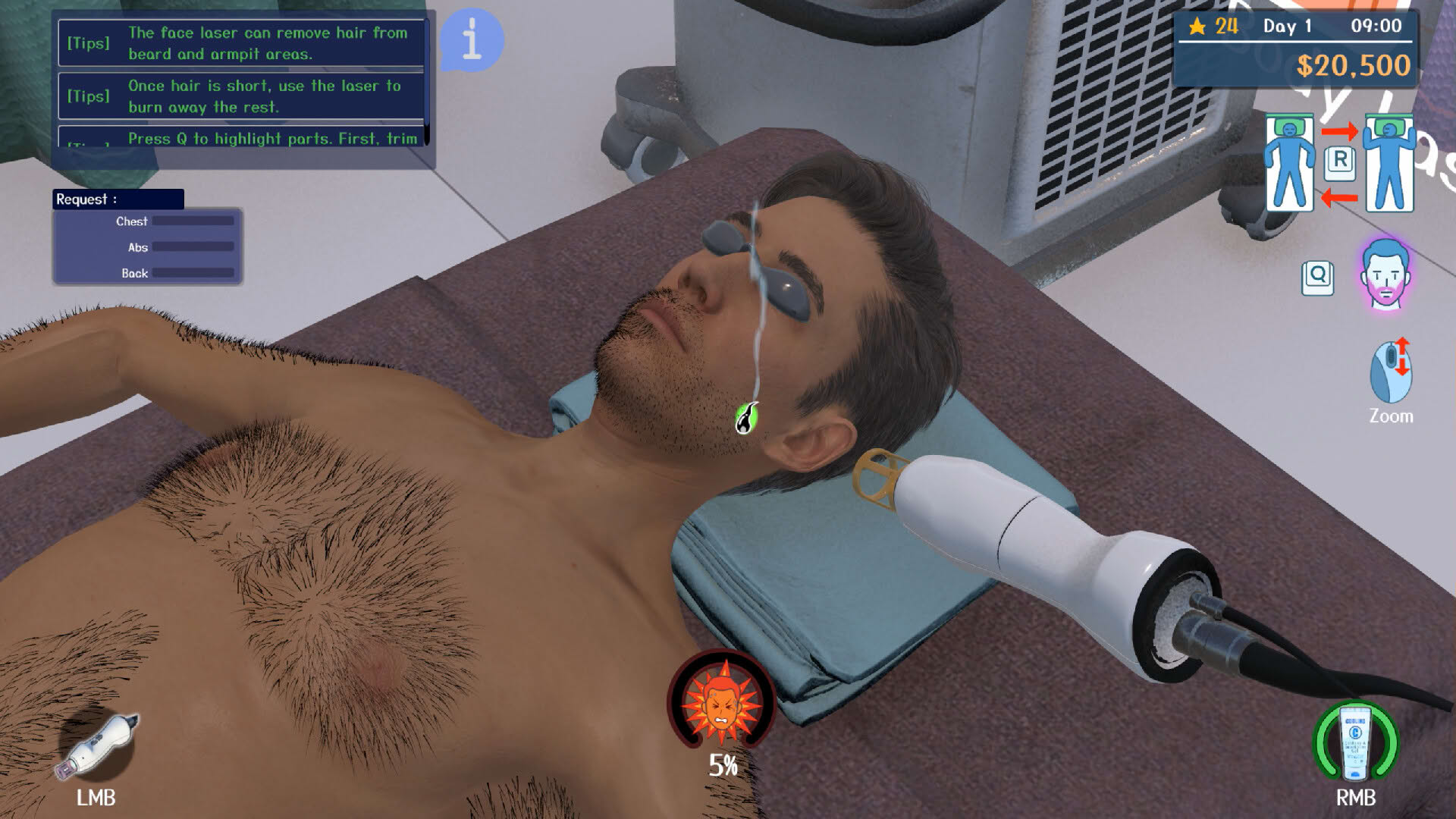 Screenshot for Hair Removal Salon Simulator