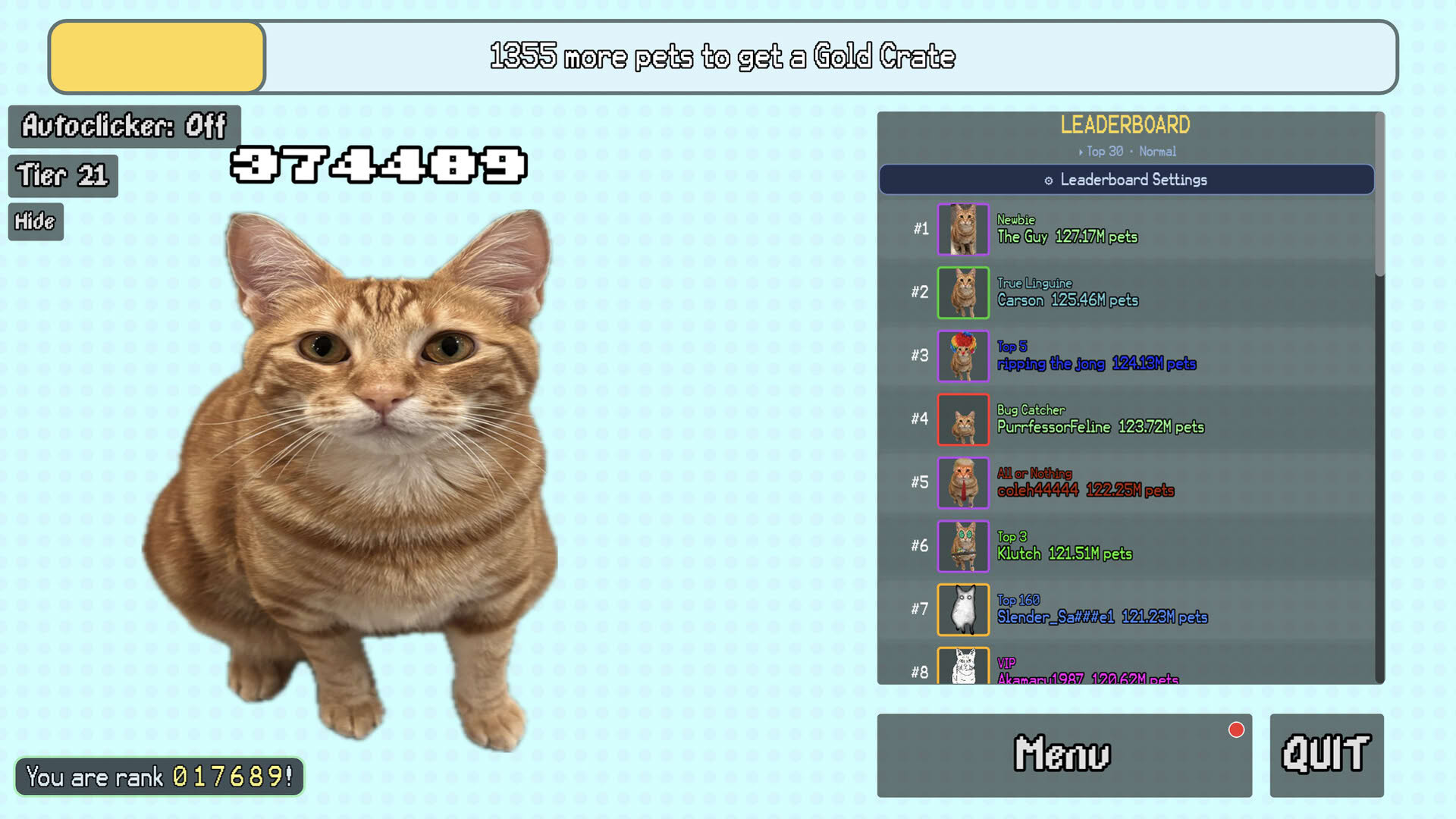 Screenshot for Silly Linguine Cat Simulator Deluxe Online
