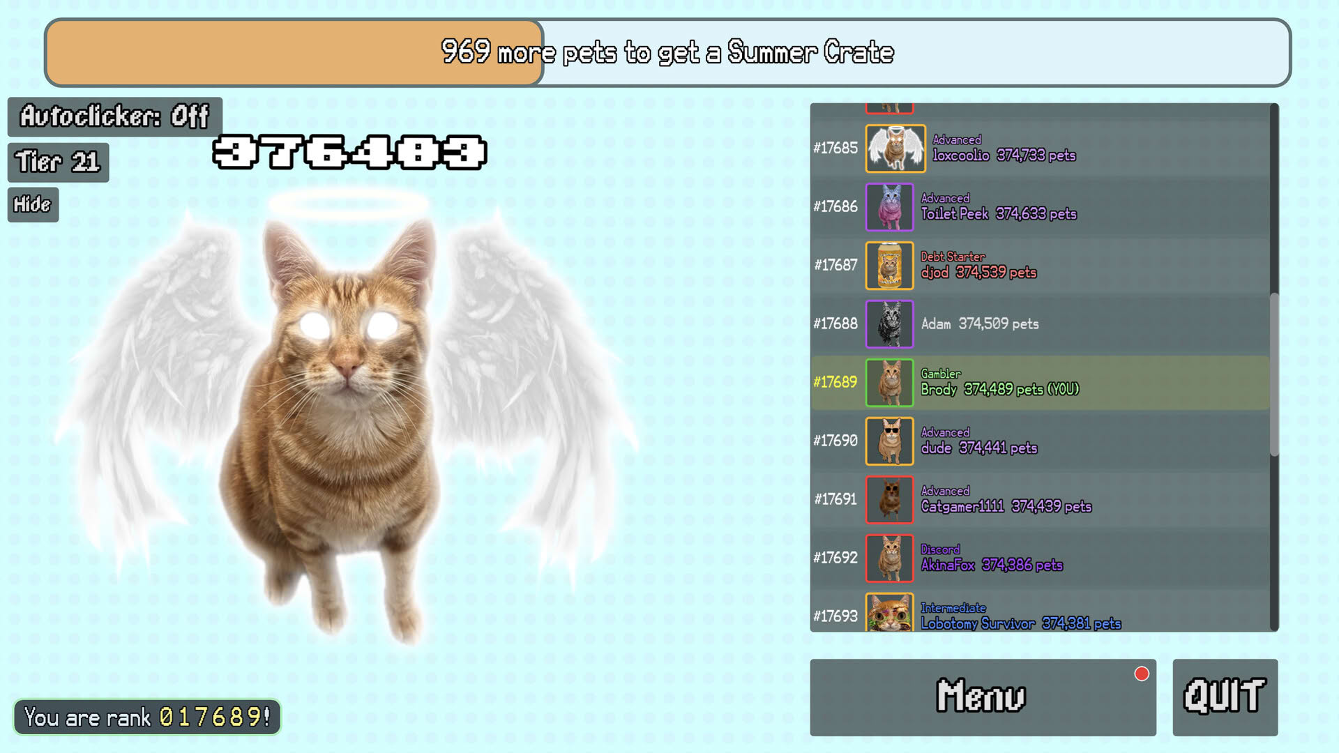 Screenshot for Silly Linguine Cat Simulator Deluxe Online