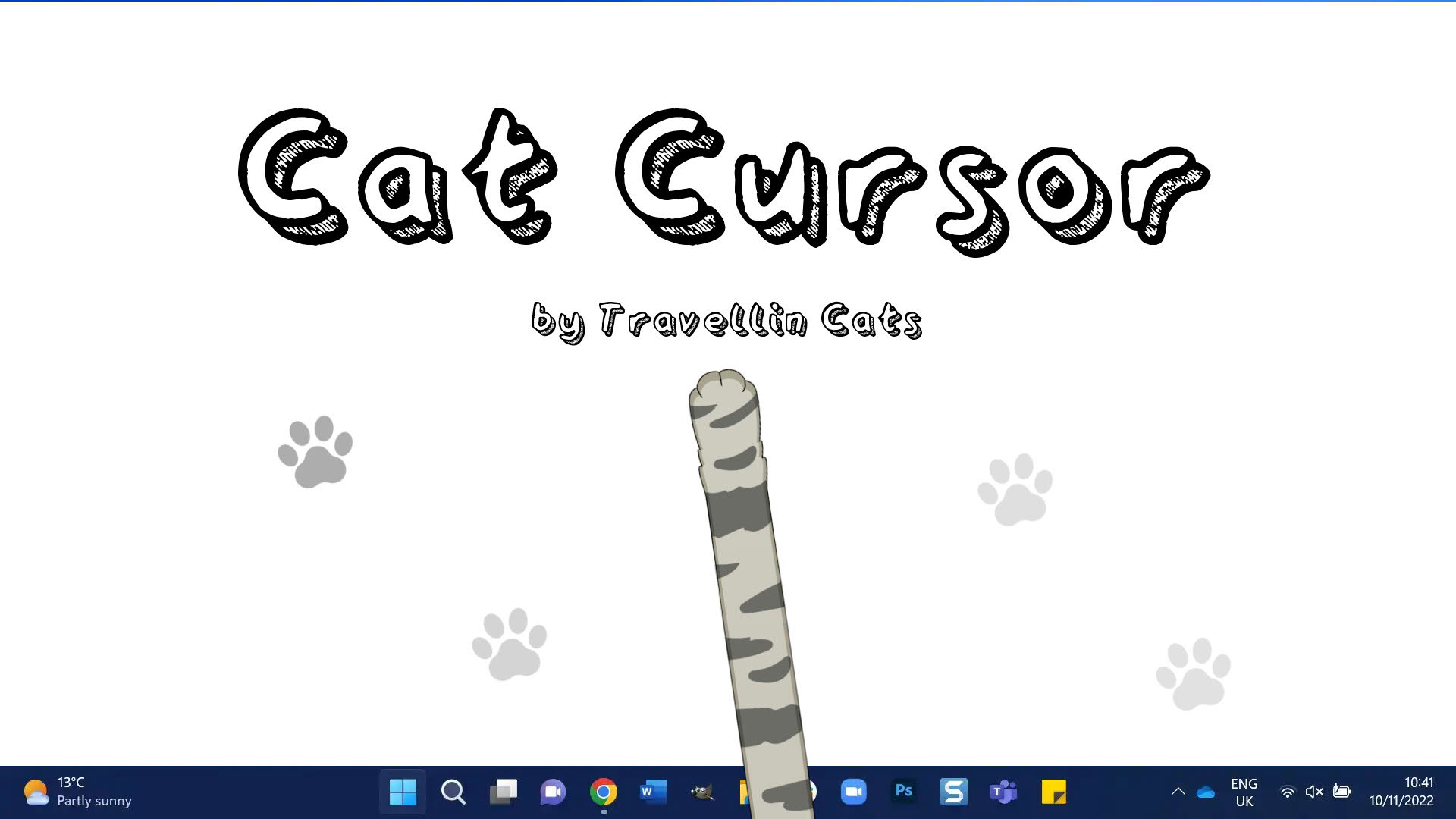 Screenshot for Cat Cursor by Travellin Cats