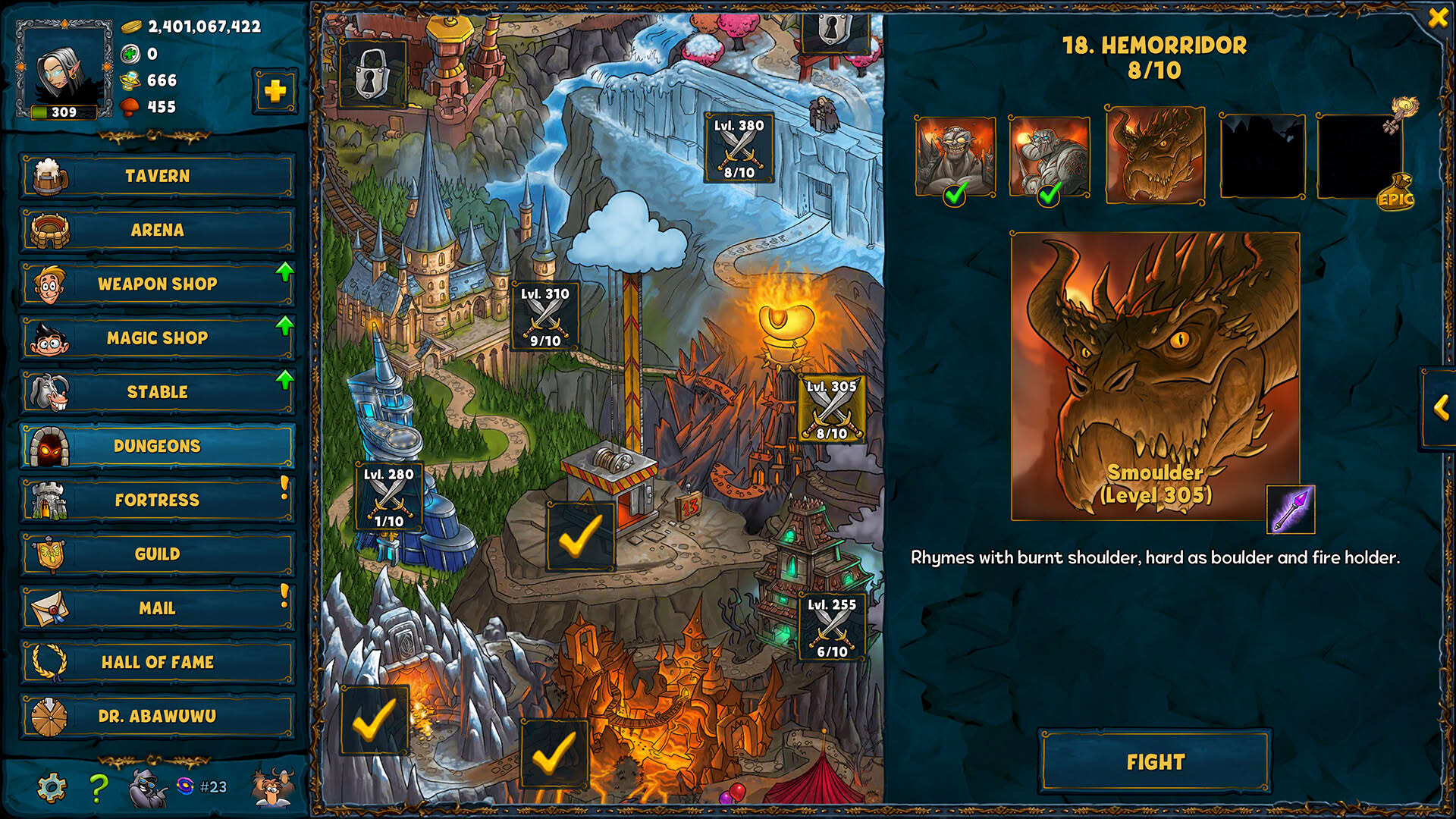 Screenshot for Shakes and Fidget