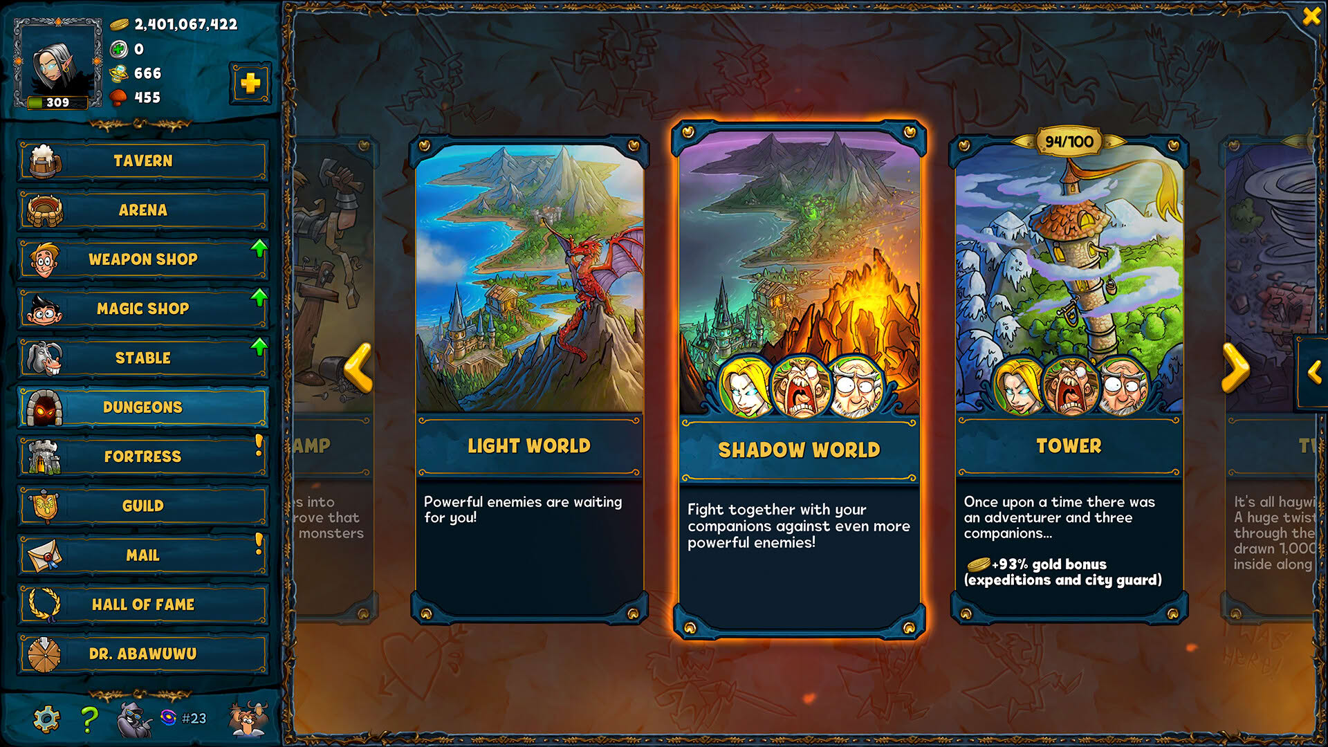 Screenshot for Shakes and Fidget