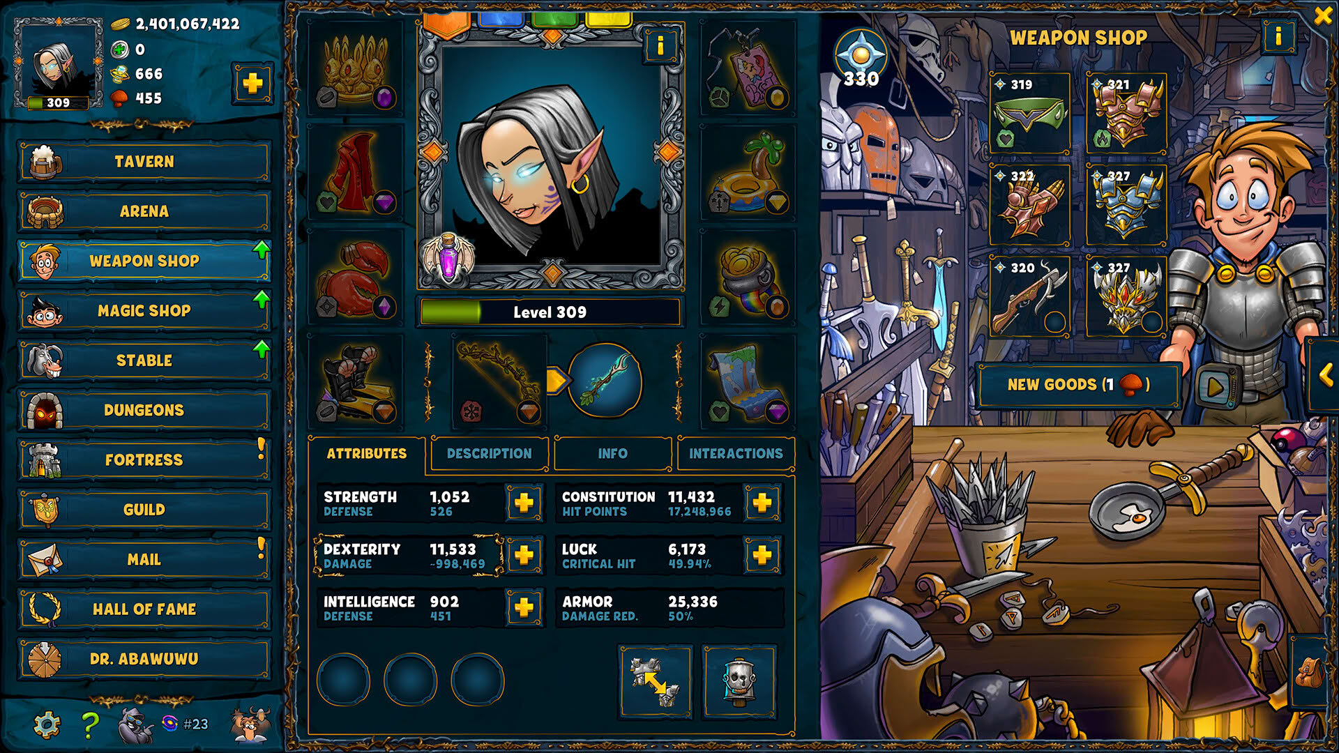 Screenshot for Shakes and Fidget