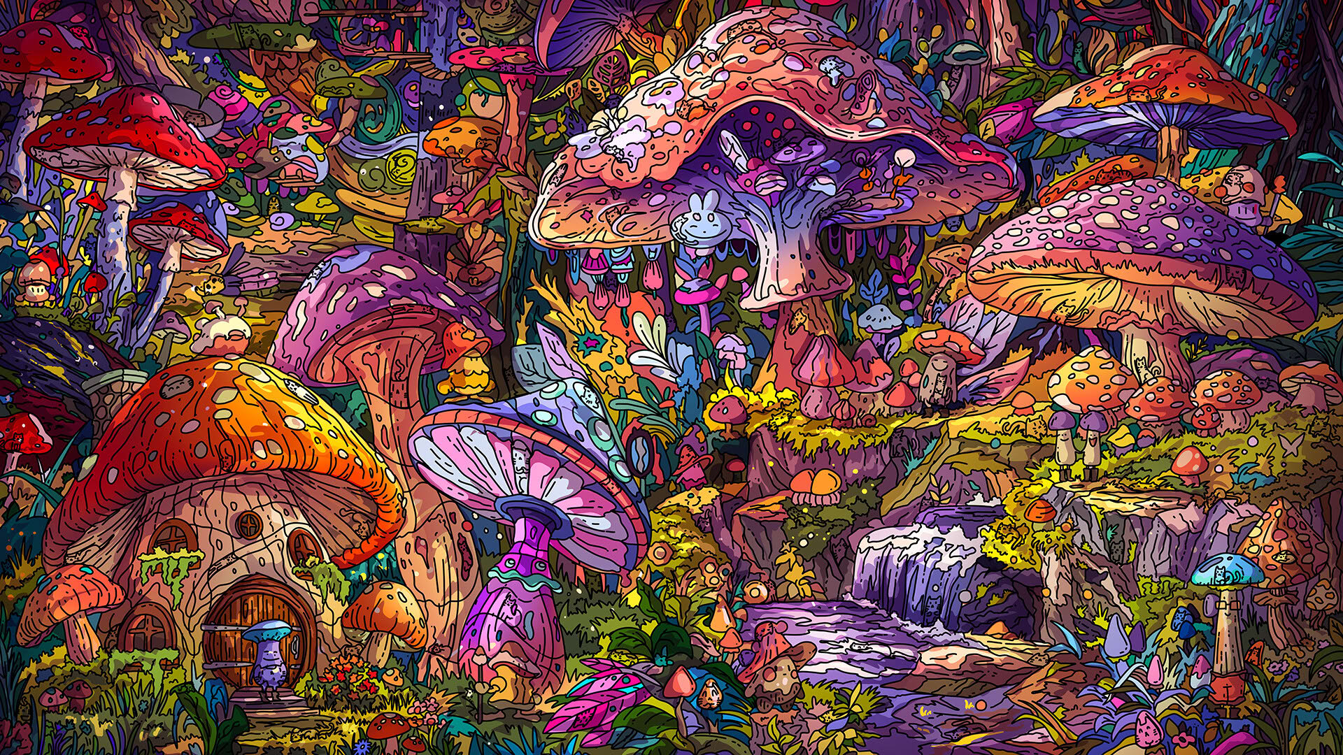 Screenshot for 100 Mushroom Cats